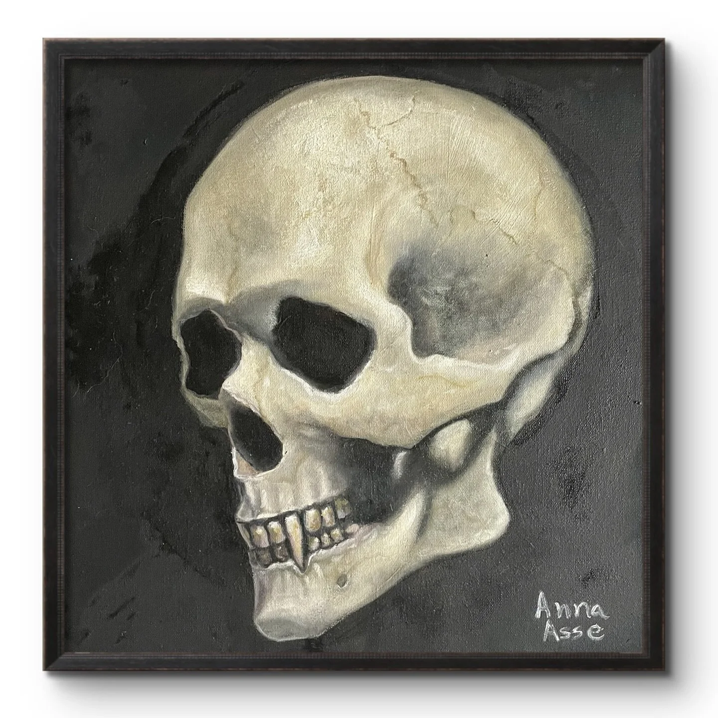 Memento Mori 🩸💀

✼ &Oacute;leo sobre tela 32cm X 32cm
✼ Dispon&iacute;vel para venda/encomenda
✼ Entrega/retirada gr&aacute;tis em S&atilde;o Jos&eacute; do Rio Preto 
✼ Entrega para o Brasil todo via correios 
✼ Todas as telas podem ser feitas com
