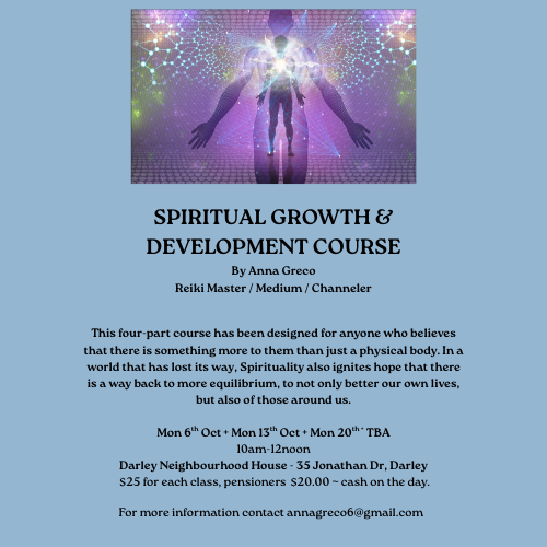SPIRITUAL GROWTH & DEVELOPMENT COURSE By Anna Greco