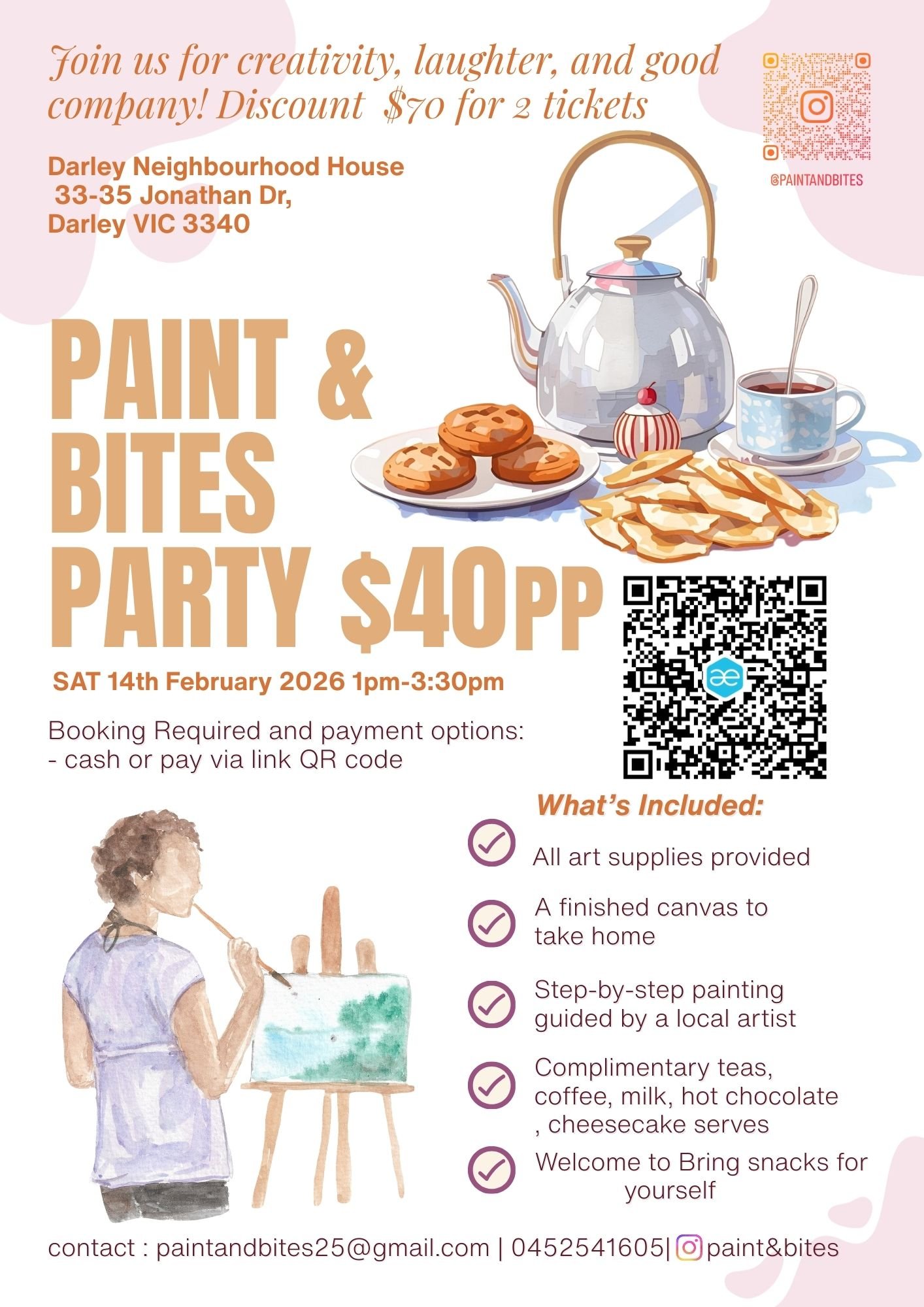 Paint and Bites Party