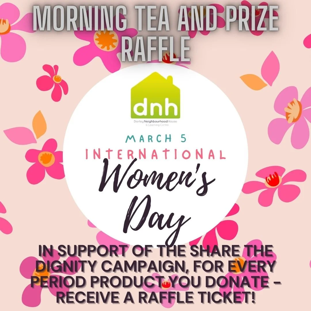 International Women's Day Morning Tea and Raffle Prize Draw!