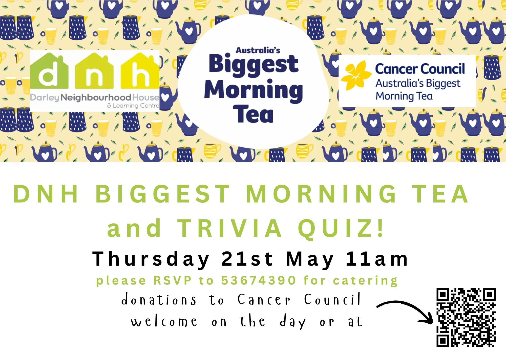 Cancer Council Biggest Morning Tea