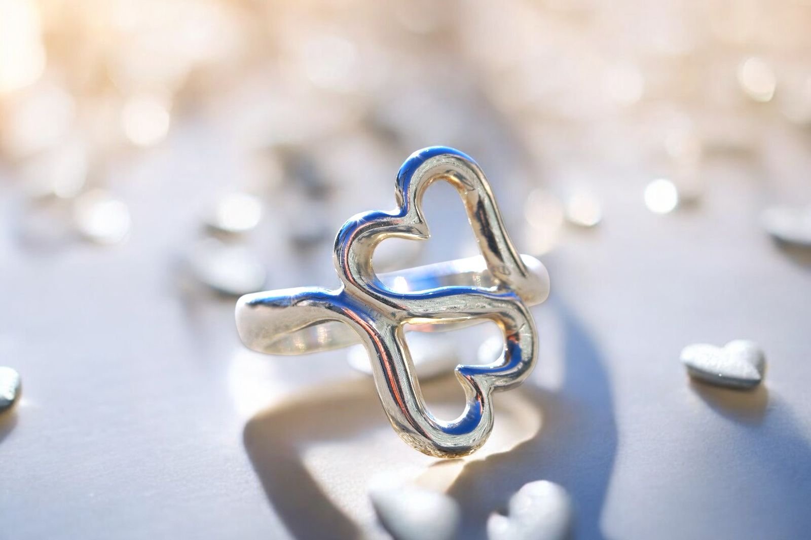 Lilian Heart Ring in Sterling Silver
