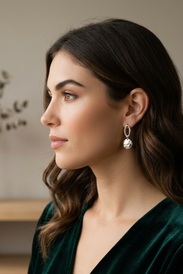 Lou Earrings in Sterling Silver