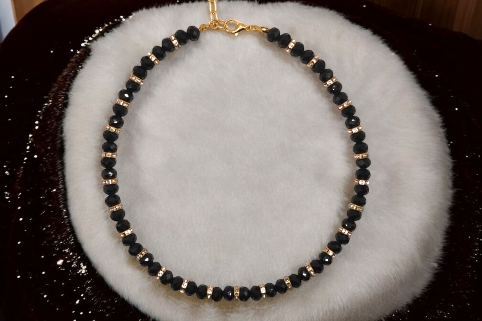 Stella Noir Jewelry Set in Black Crystals