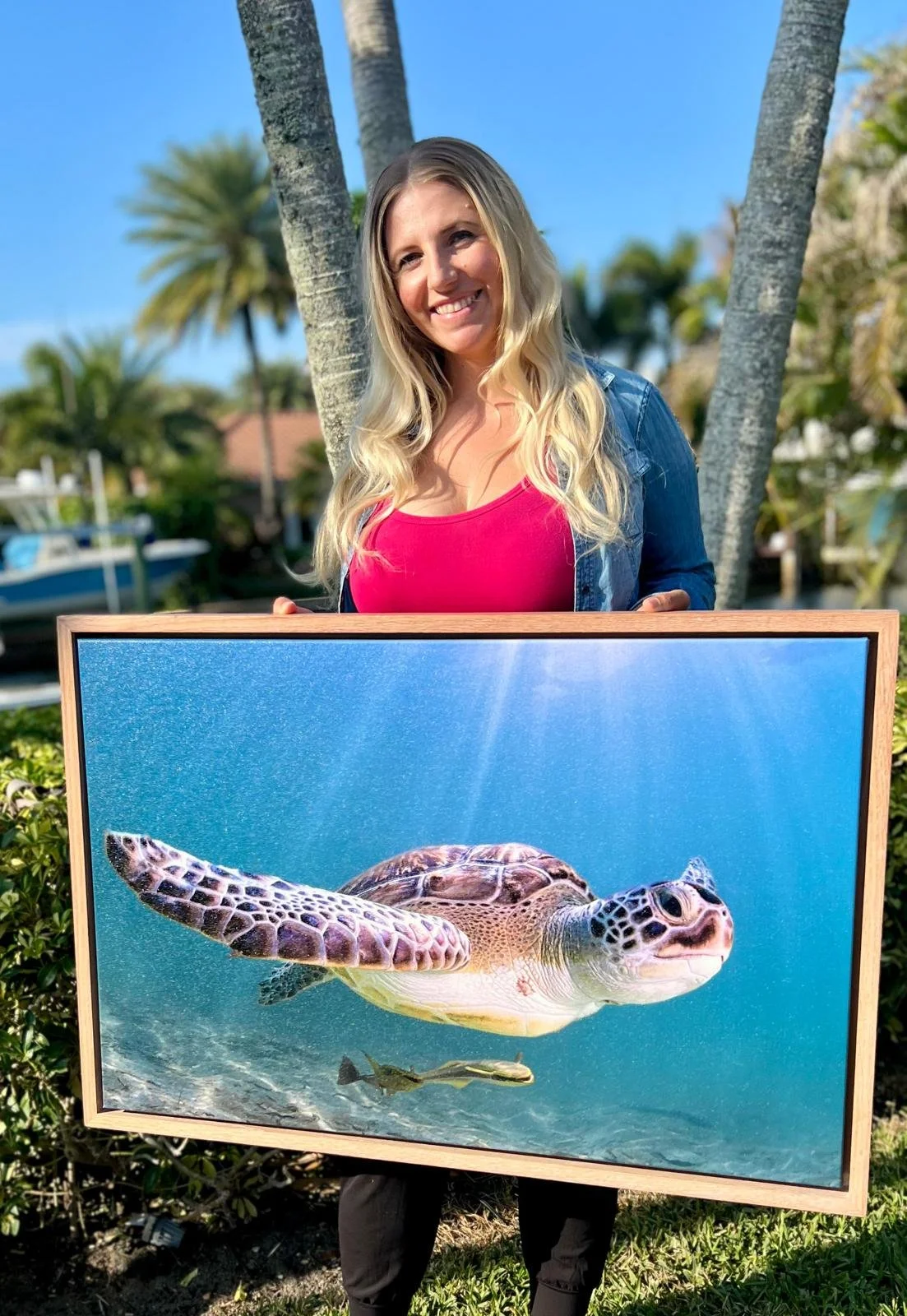 Tranquility: Canvas Print set in a Custom Solid Oak Frame