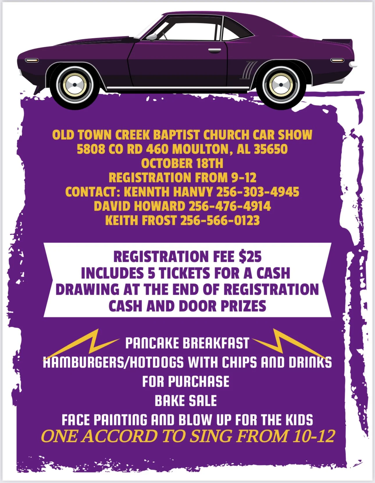Old Town Creek Baptist Church Car Show