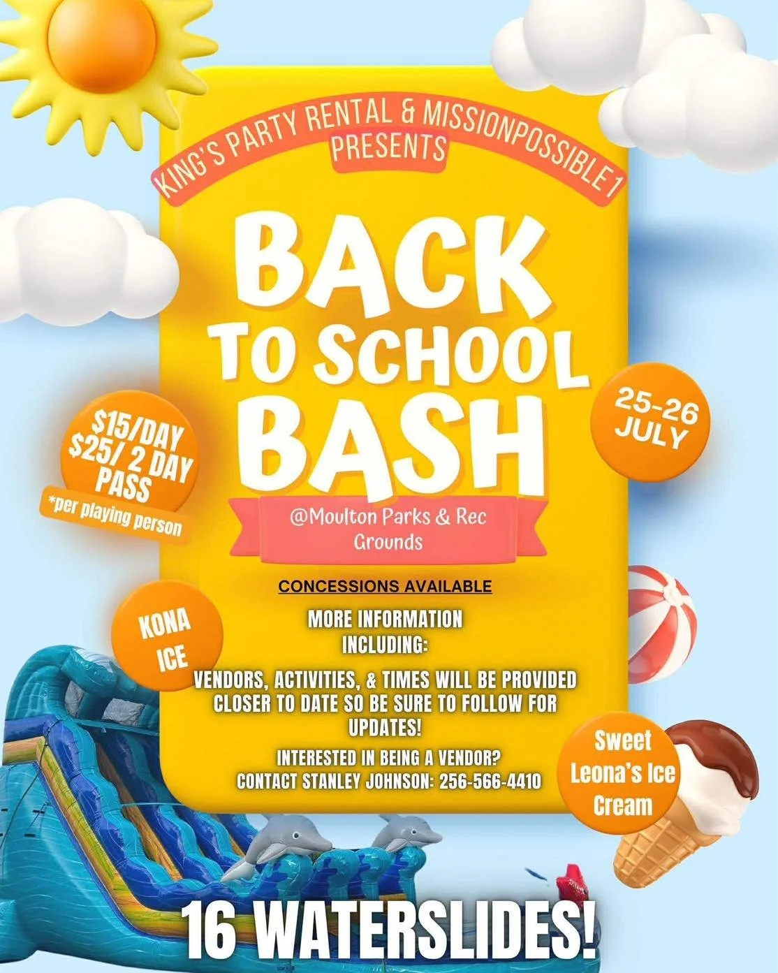 King's Party Rentals & MissionPossible1 Back to School Bash