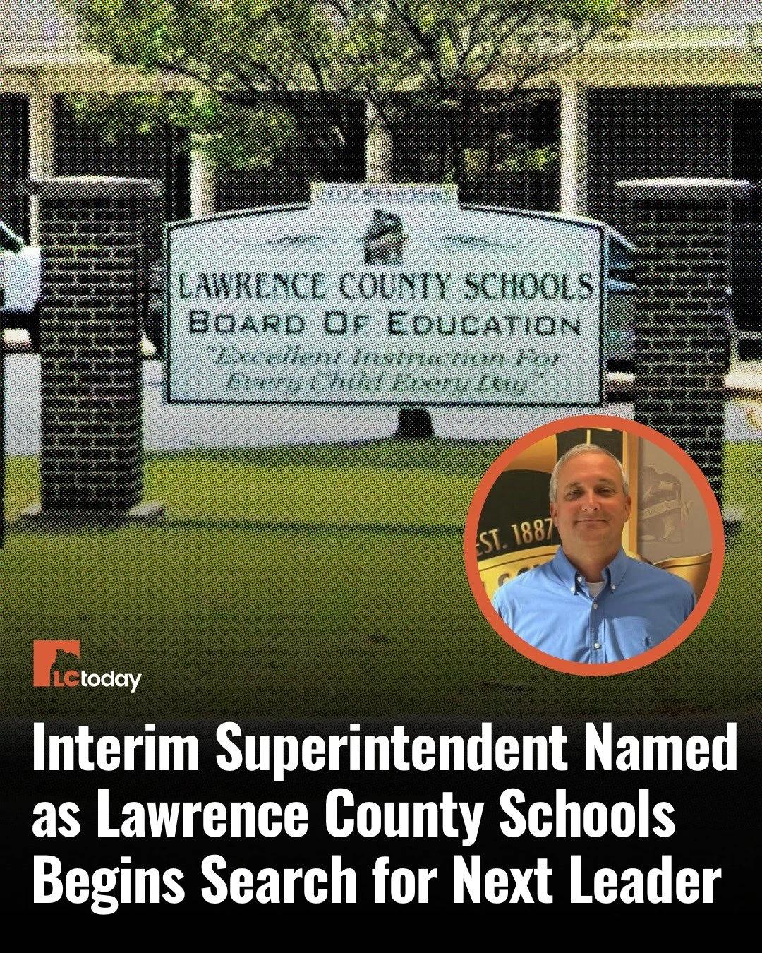🏫 INTERIM SUPERINTENDENT NAMED AS LAWRENCE COUNTY SCHOOLS BEGINS SEARCH FOR NEXT LEADER

The Lawrence County Board of Education has named Baine Garner interim superintendent as the district prepares for a leadership transition and begins its search 