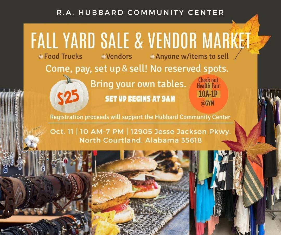 R.A. Hubbard Fall Yard Sale & Vendor Market
