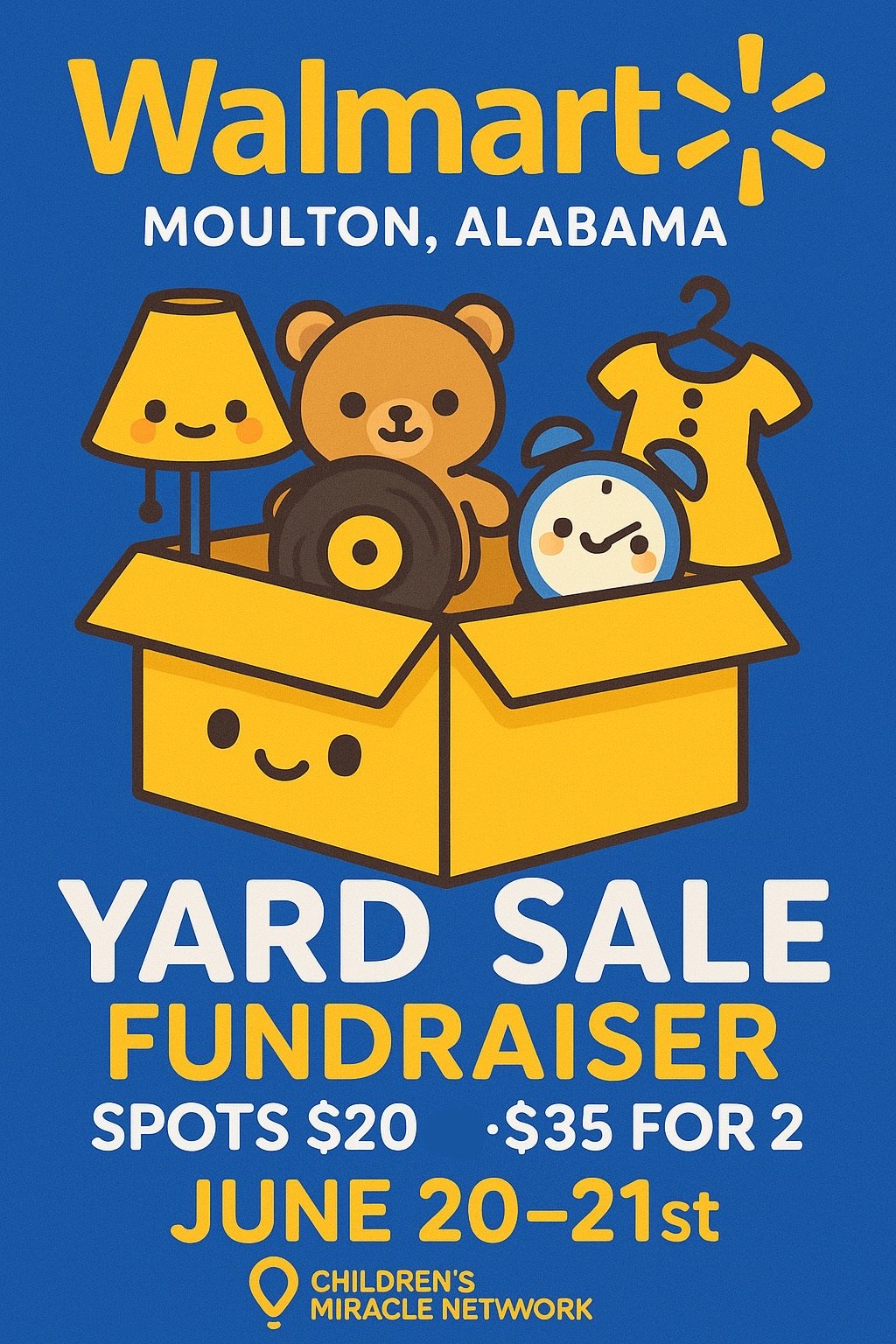 Walmart Yard Sale Fundraiser for Children's Miracle Network