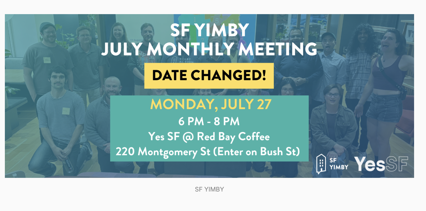 July 2026 SF YIMBY Monthly Meeting