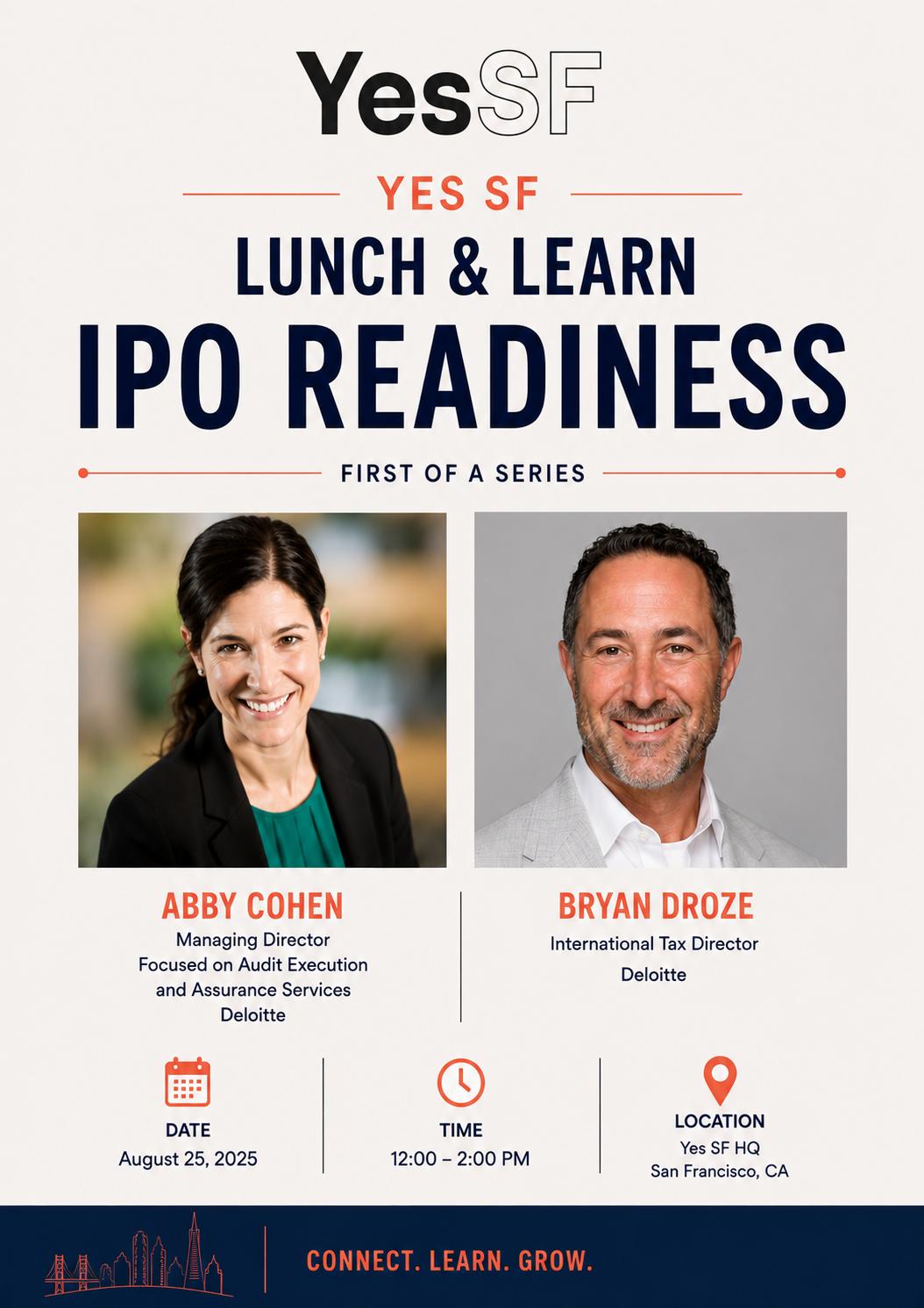 Yes SF Lunch & Learn: IPO Readiness Series