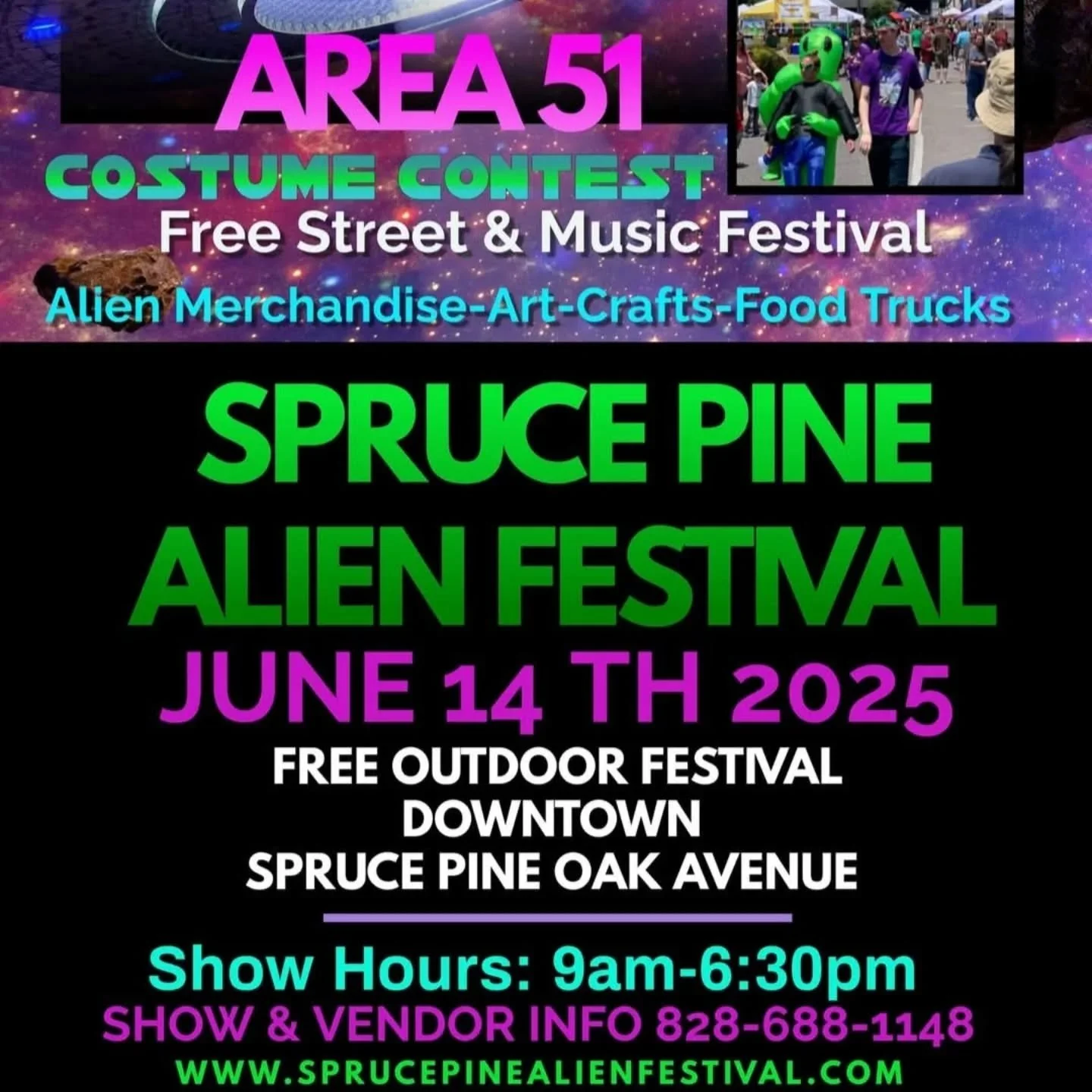 We'll be heading to Spruce Pines alien festival saturday. We'll have alien/cryptid item with us plus all our of other great items. 

#ufo 
#alienart 
#cryptids 
#supportsmallbusiness 
#stainedglass 
#Ironworks 
#handmade 
#craftart