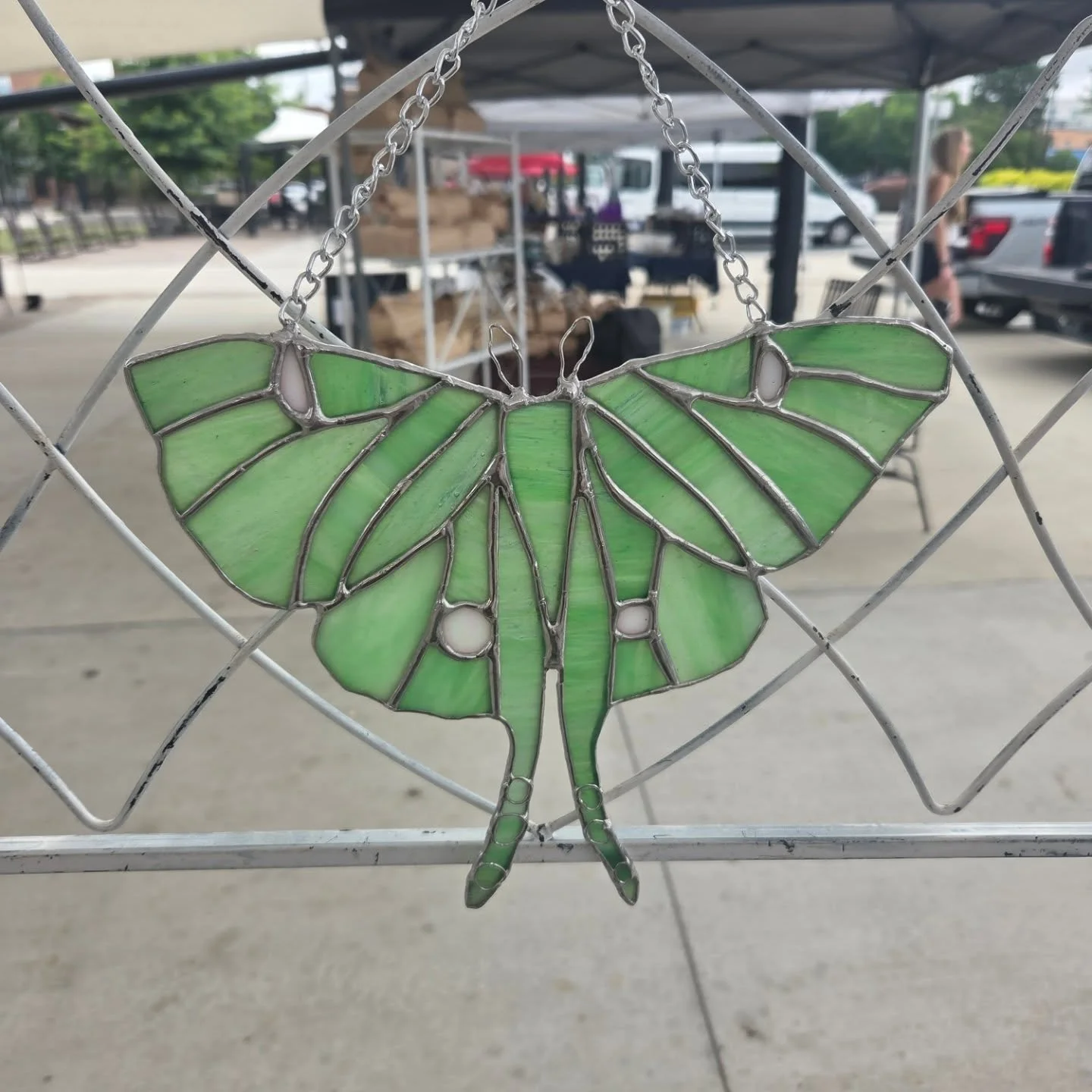 Some of the recent suncatchers we've made. We'll be @hickoryncfarmersmarket until 1pm today.

#blacksmith #stainedglass #glassartist #hickorync #supportsmallbusiness