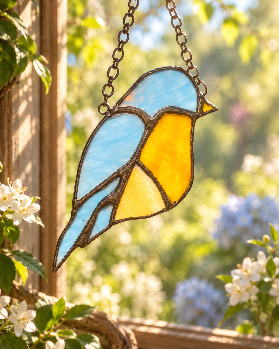 Exquisite Bluebird Suncatcher