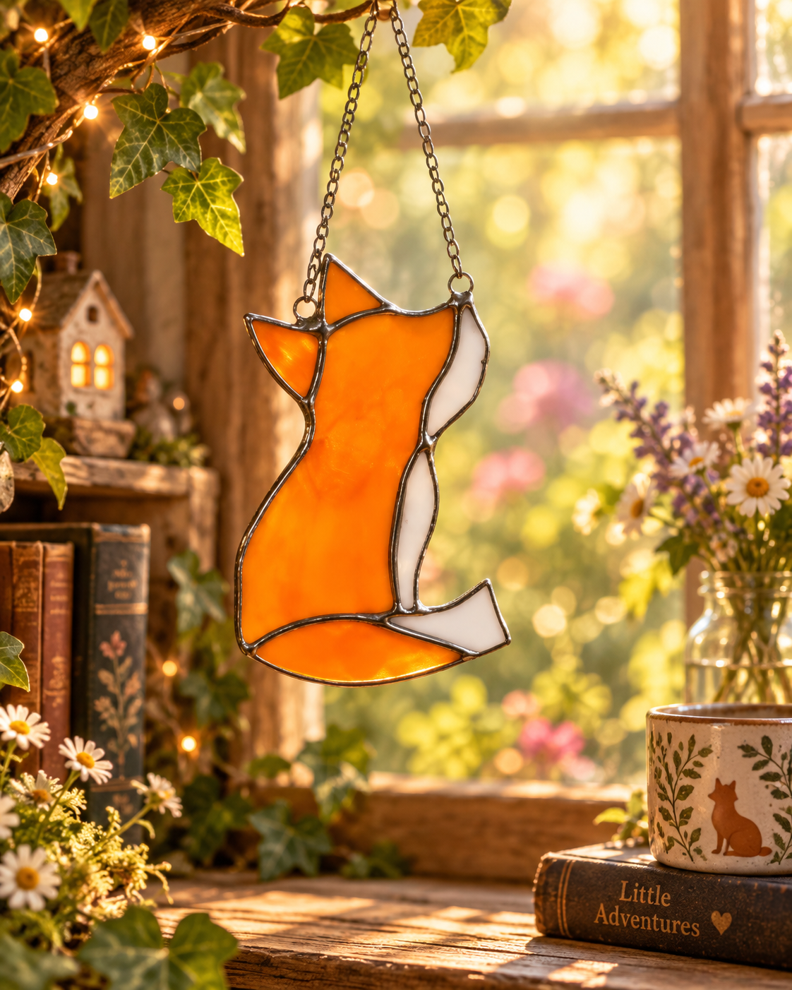 Charming Fox Suncatcher