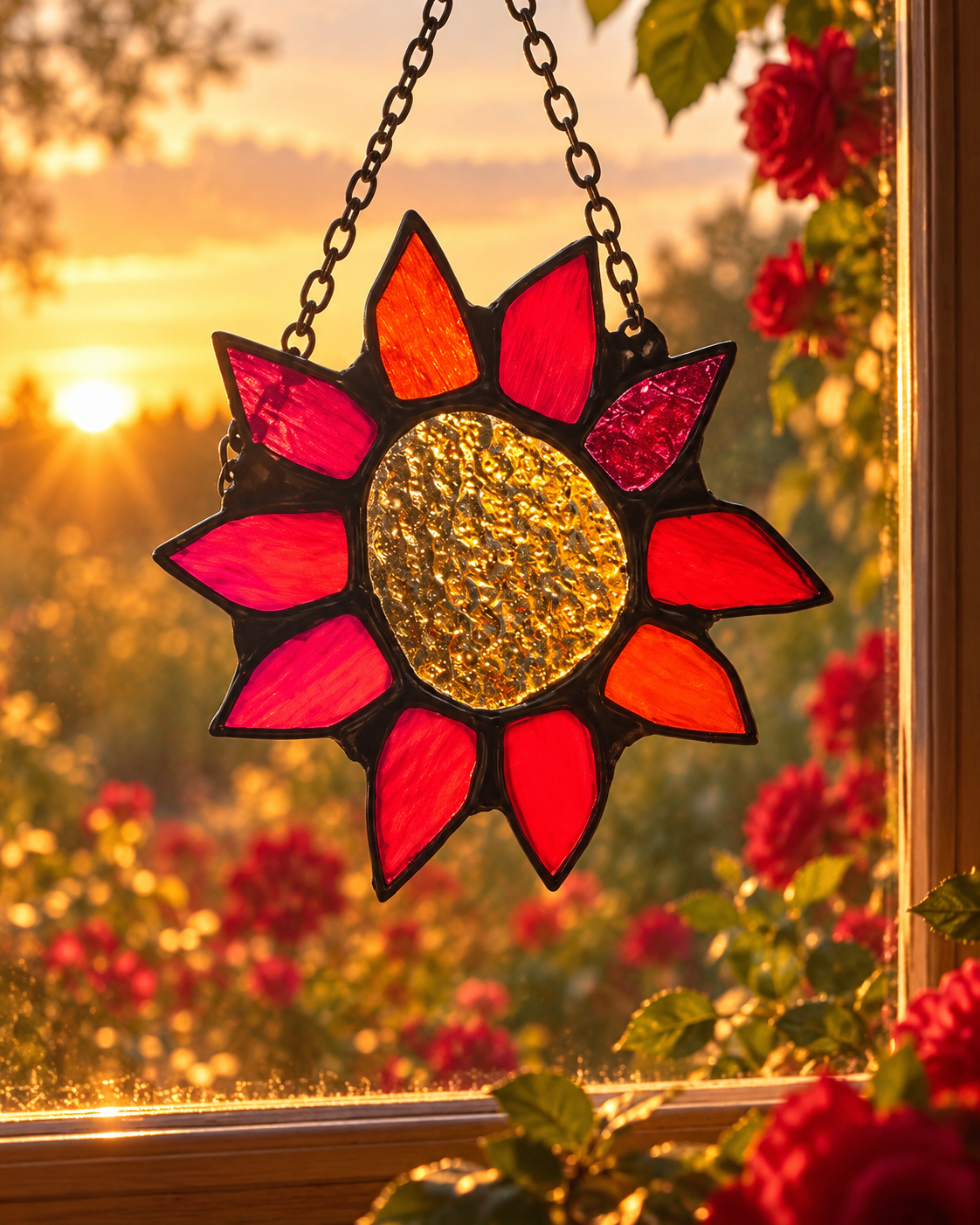 Medium Sunflower Suncatcher