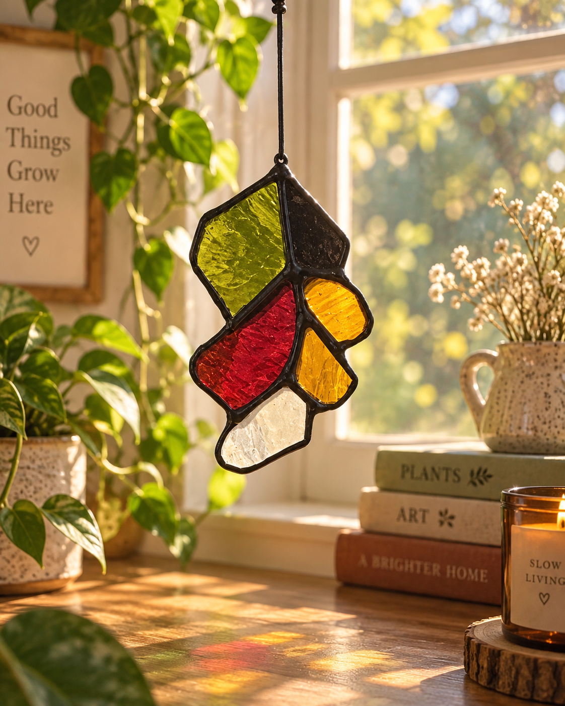 Vibrant Leaf Suncatcher