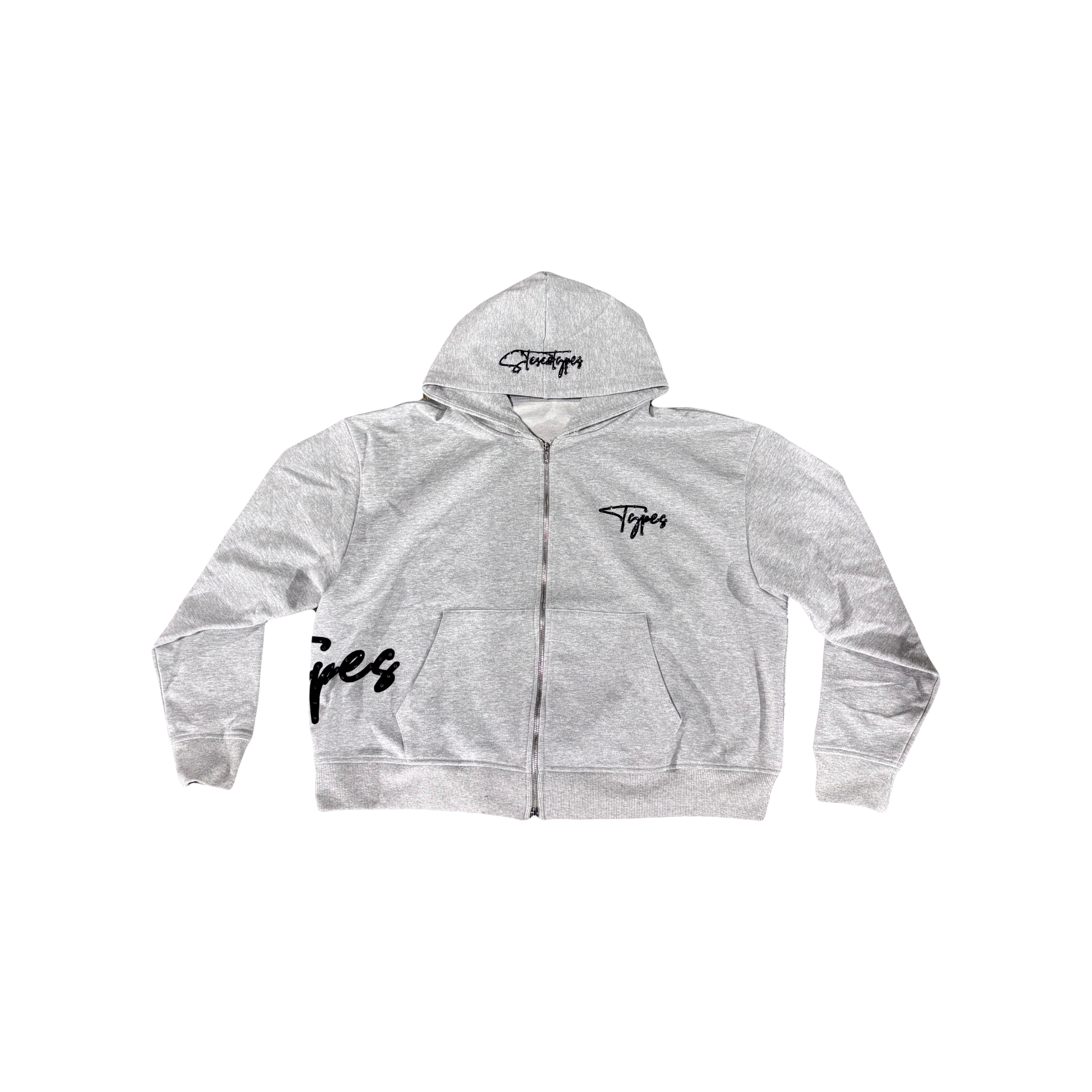 TYPES ZIP UP - SMOKE