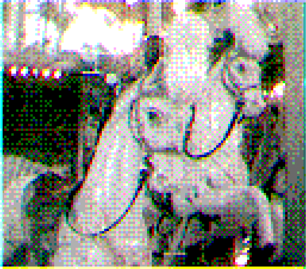 James Scott, Carousel of Warhorses for Battle, 14,  Inkjet Prints on Acetate, Magnets, Nails,  8.5 x 9.75 “,2026