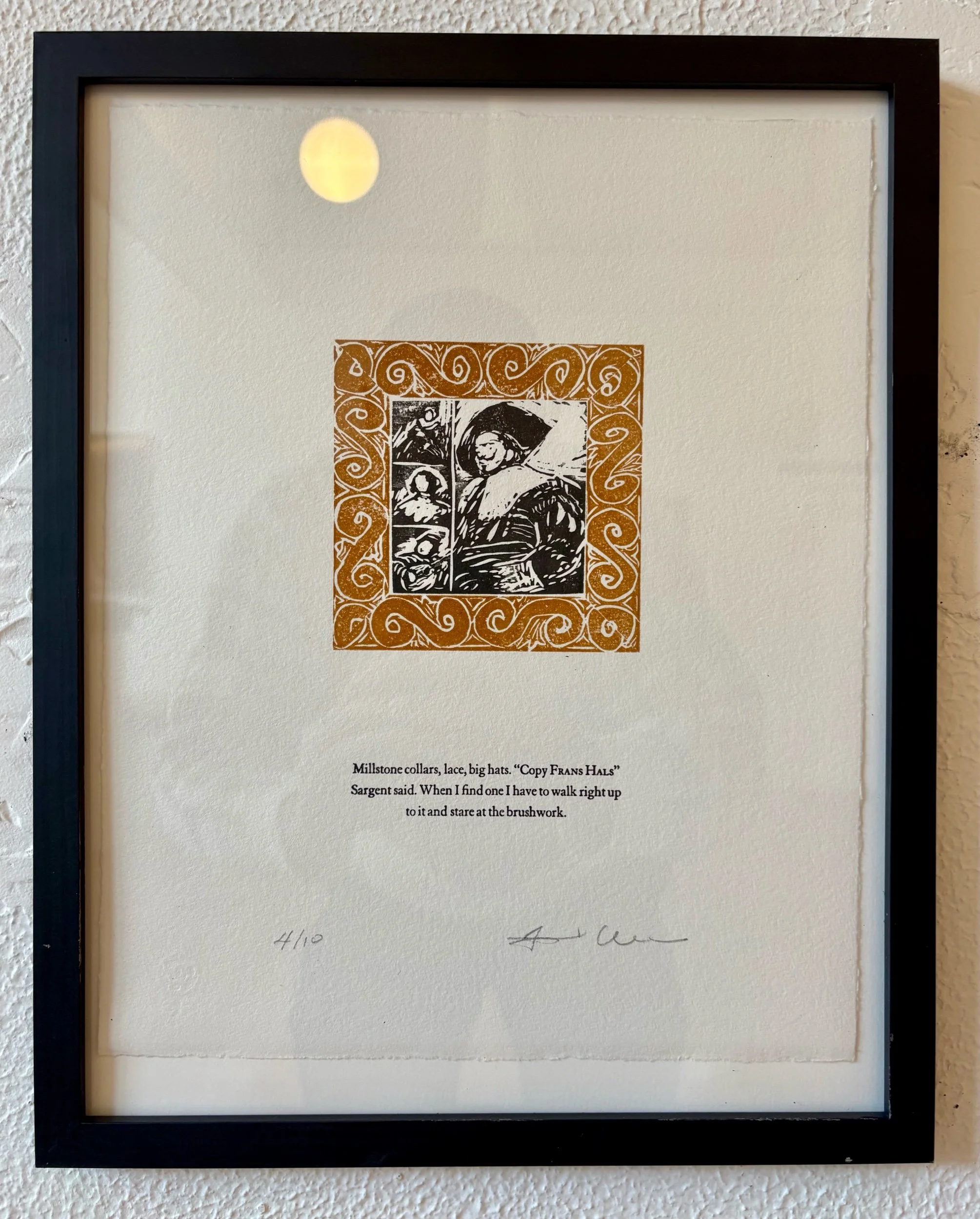 Frank Curran, “Hal’s”, 2017, Ed 4, 6 1/4 x 4“