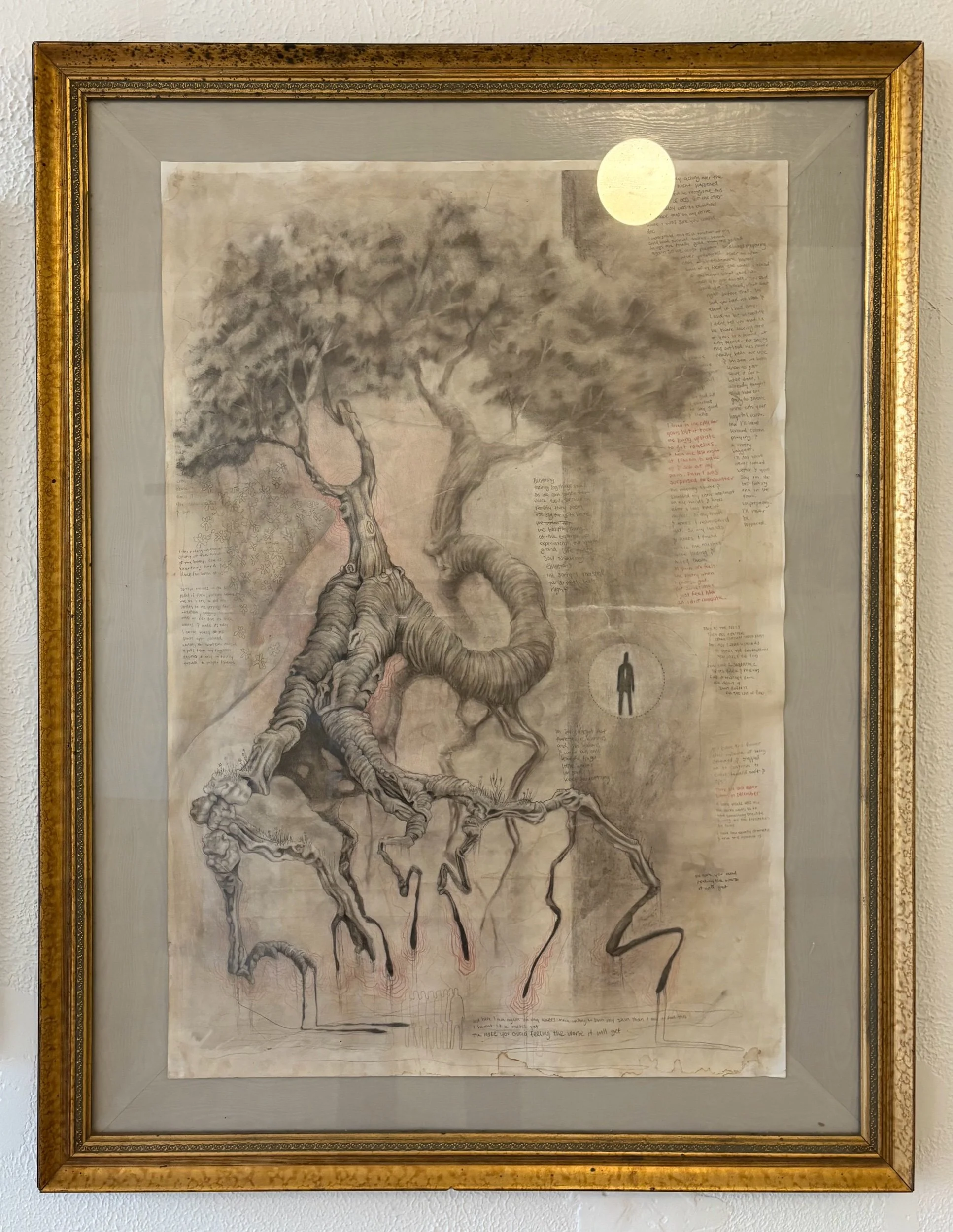 Dael Mundy, “Home Coming”, Mixed Media on Paper, 33 1/2 x 43 1/2”