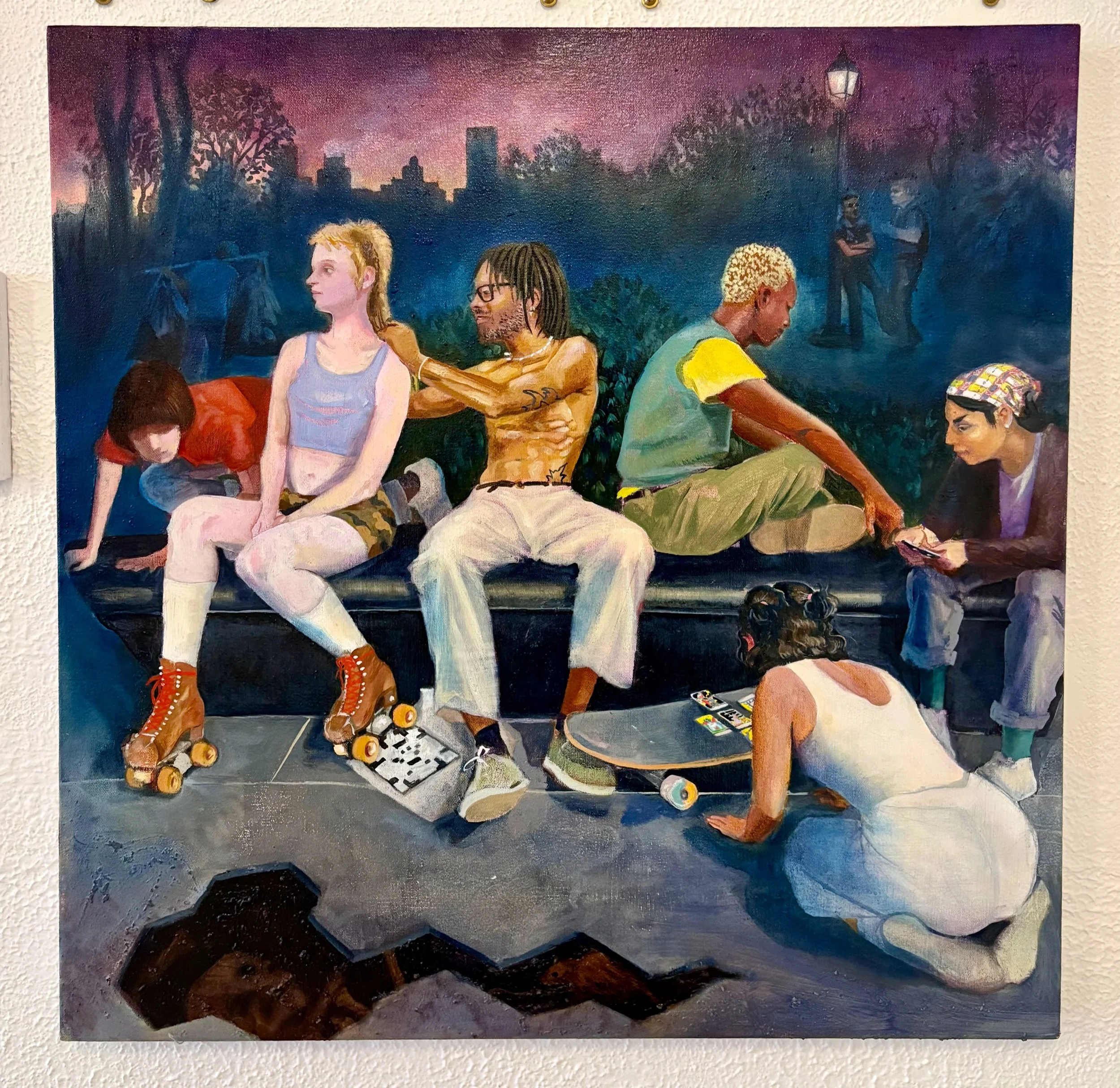 Taylor Morgan, “Are You Looking for Secrets”, Oil on Canvas, 24 x 24”