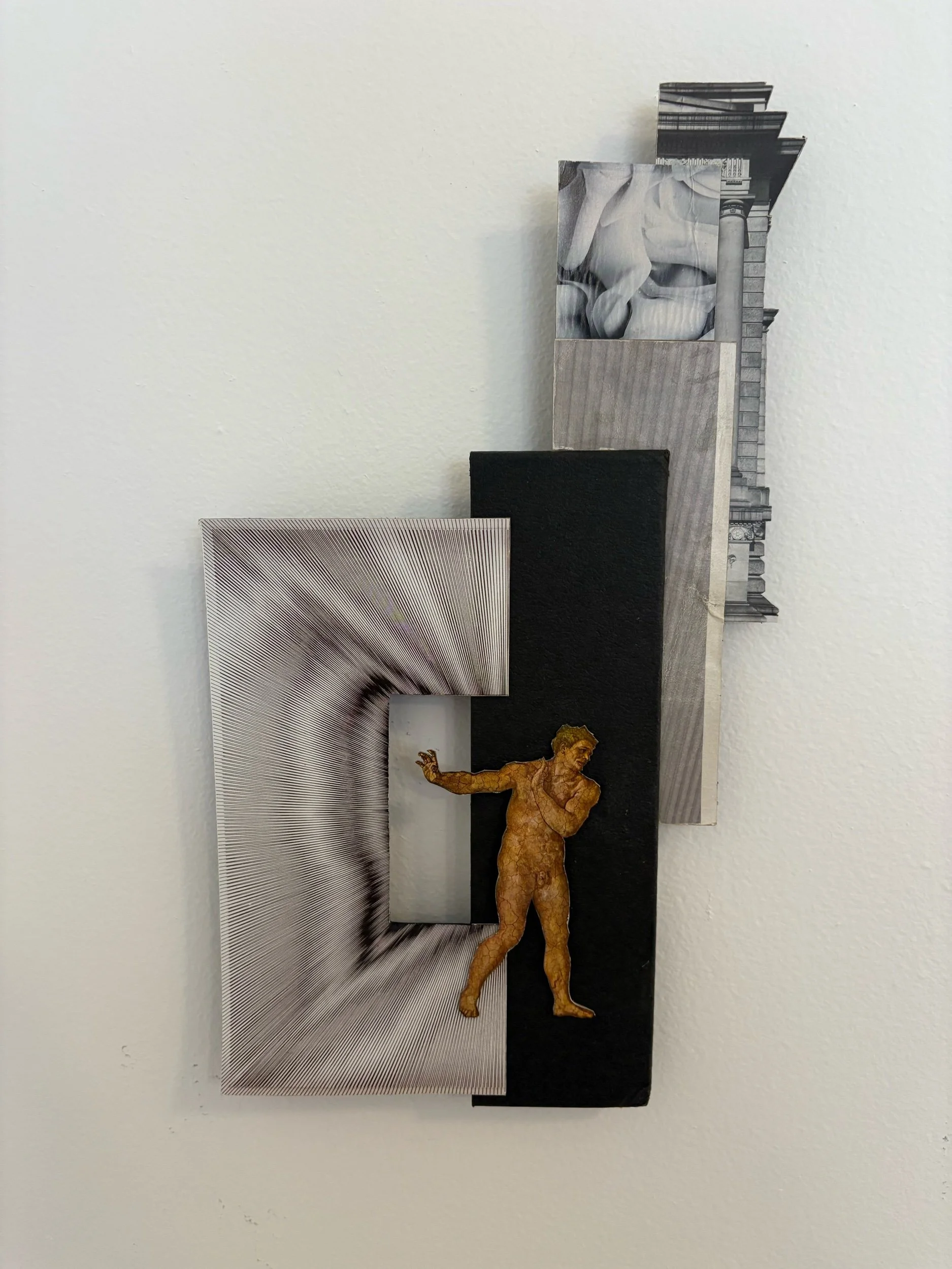 Mark Foyer,  Untitled, Mixed Media Collage, 7 x 14