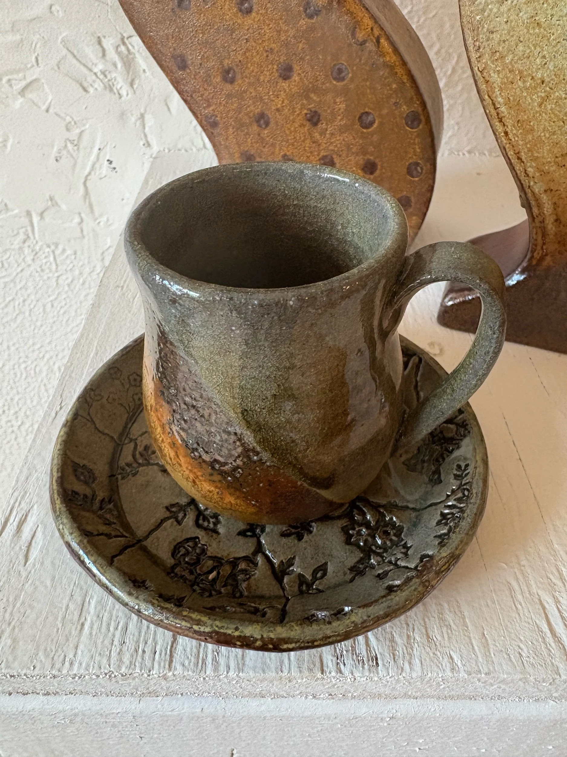 Jess Cropper Alt, Soda Fired Espresso/Demitasse Plate