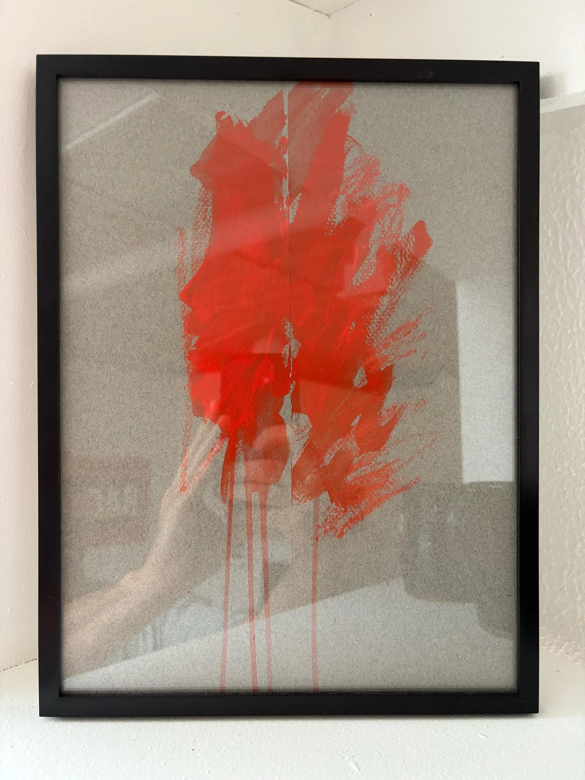 Ossie Jon-Nwakalo, Red, 10x13”