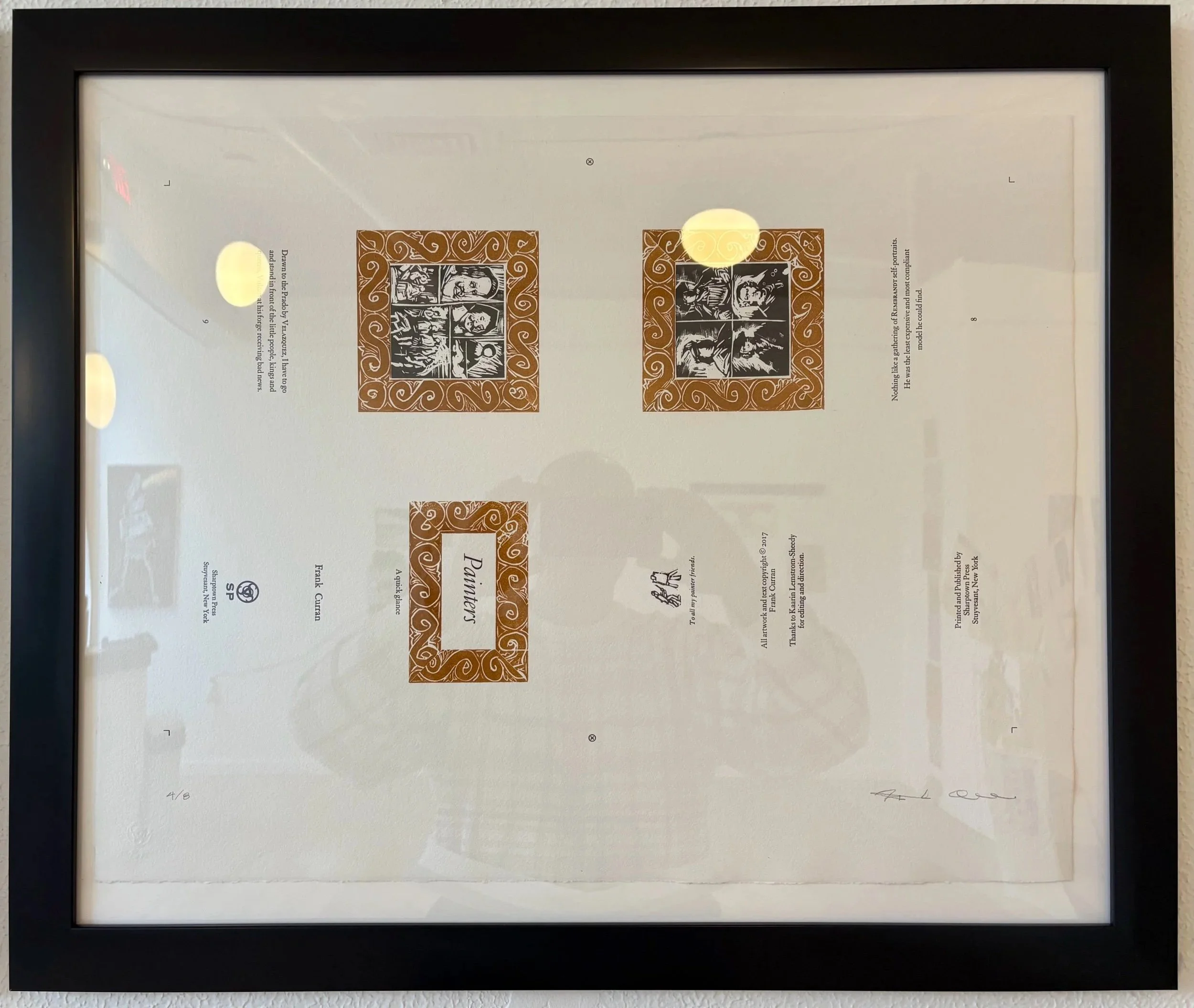 Frank Curran, “Painters Title”, 2017, # 4, 13 x 19”