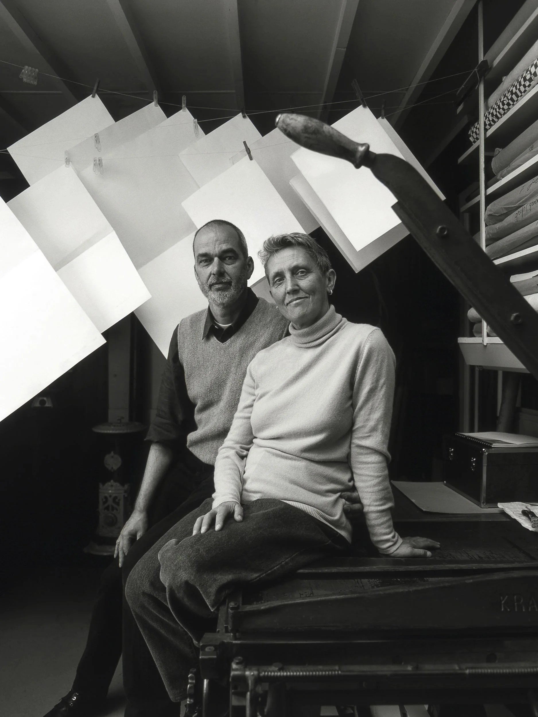 Otto Koch and Julia Guns - bookbinders