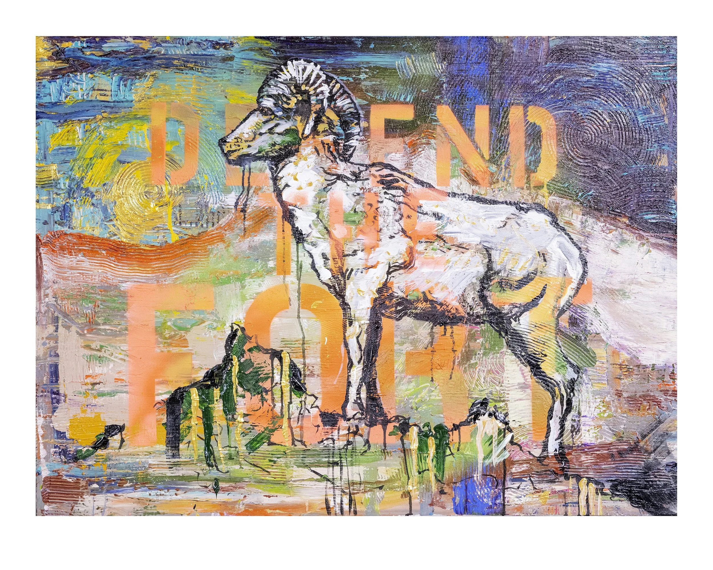 Defend The Fort - 20" x 16"