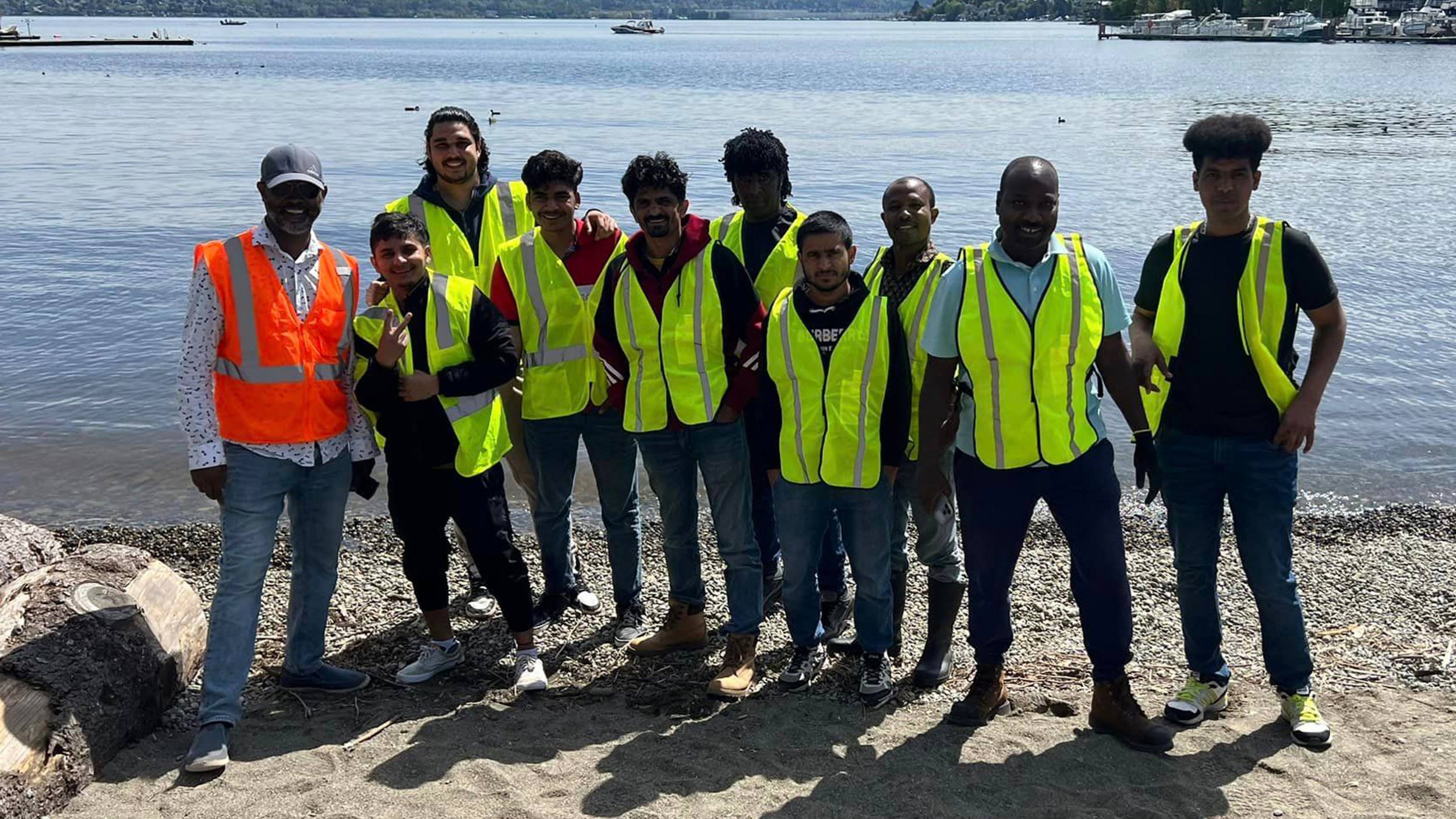 Serve Ethiopians Washington Volunteers pariticipating in environmental stewardship program