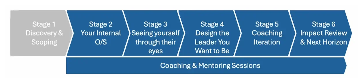 Typical CIO & CTO Coaching Process Stages