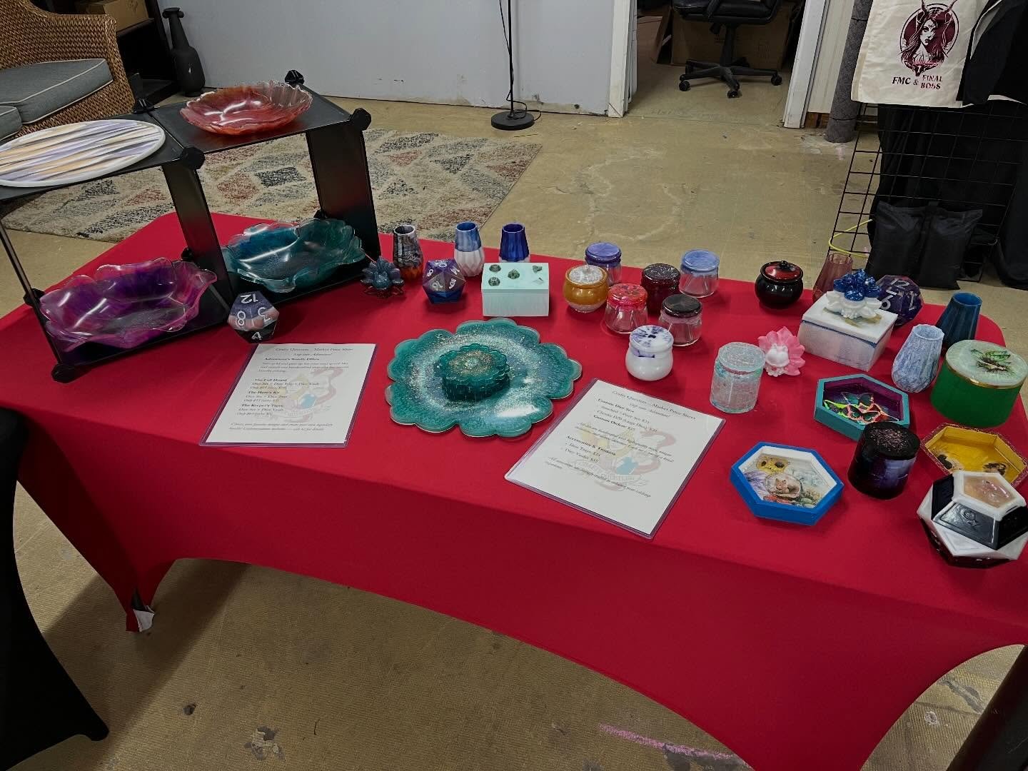 It&rsquo;s market day at Pixel Pig Expo! 🎲✨

We&rsquo;re all set up and ready to roll at 202 N Main St, Lexington, NC&mdash;come find the Crafty Questers table for a magical haul of handcrafted resin dice, fandom art, and gaming goodies!

Don&rsquo;
