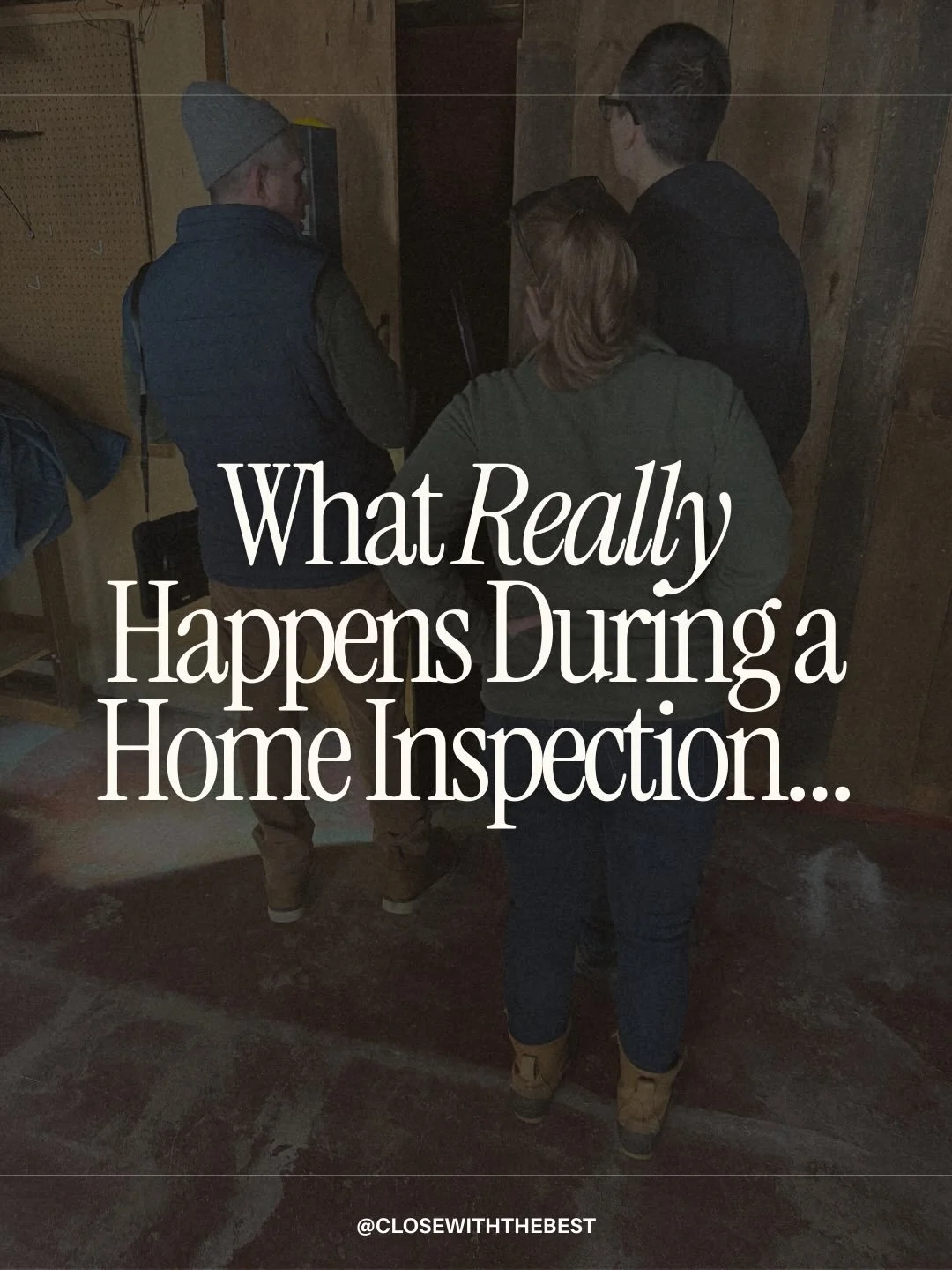 Home inspections aren&rsquo;t meant to scare you.

But they are meant to protect you.

And this is one of the biggest moments in a transaction where your representation actually matters.

A typical inspection takes 2&ndash;3 hours. We go through the 