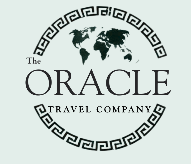 The Oracle Travel Company Logo, showing world map in a circle and company name across the centre.