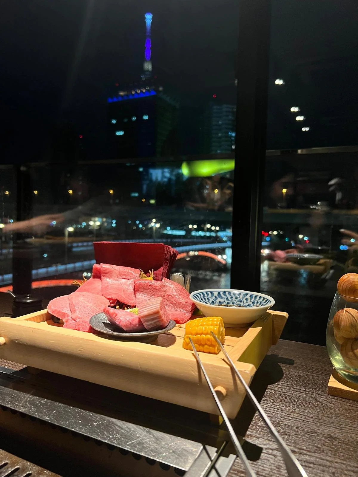 Dinner in Tokyo - Grilling our own Wagyu beef, steak food, japan