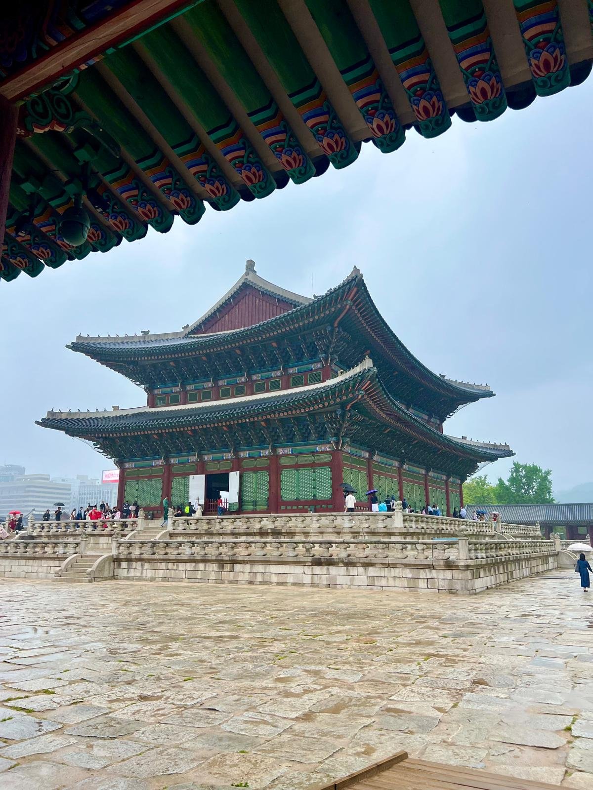 Gyeongbokgung palace photography, historical heritage of East Asia, religous buddhist temple and palace shrine Seoul, South Korea