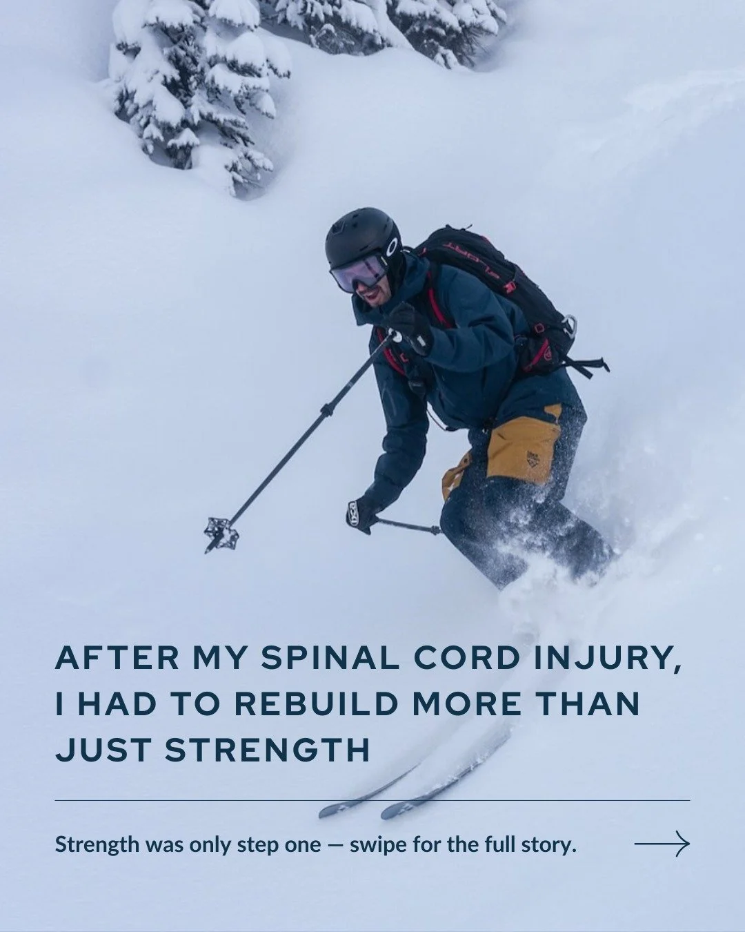Getting back on the mountain wasn&rsquo;t just about physical recovery, it was about mindset. After my injury, I had to rebuild more than strength; I had to rebuild belief.

Therapy helped me stay patient, present, and confident enough to take on new
