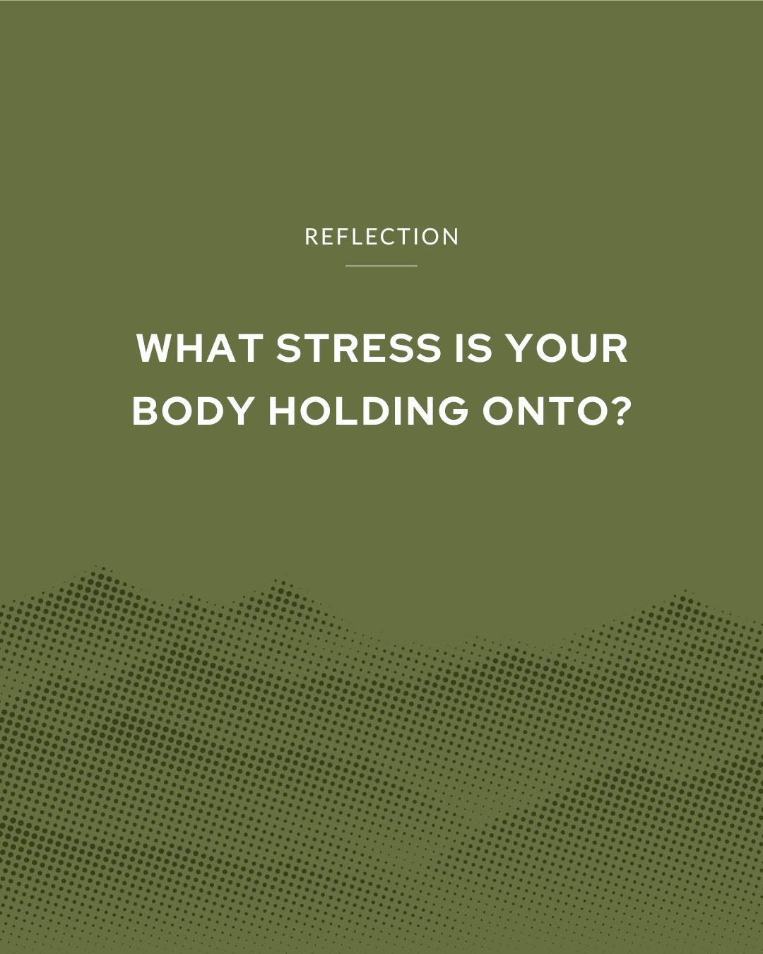 Stress doesn&rsquo;t just live in your head, it lives in your body too.

Tight shoulders, shallow breathing, fatigue, tension. When stress sticks around, the body keeps score. Mental health and physical health are deeply connected, and taking care of