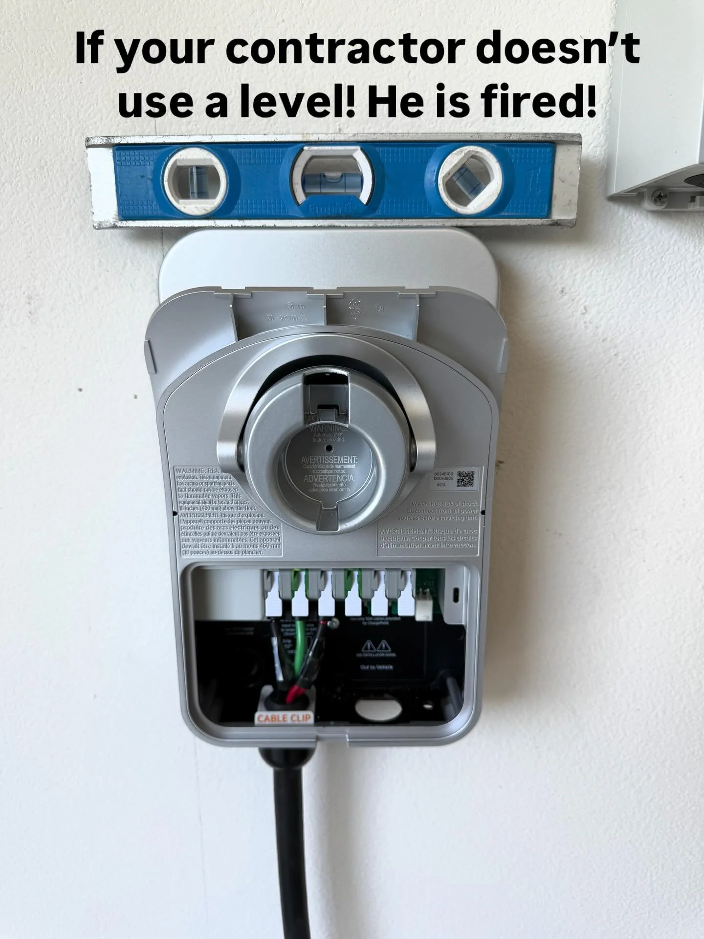 Perfection is what B&amp;C strives for! #electrician #contractor #sparky #tesla #chargepoint #evinstallers #ev #upgrade #certified
