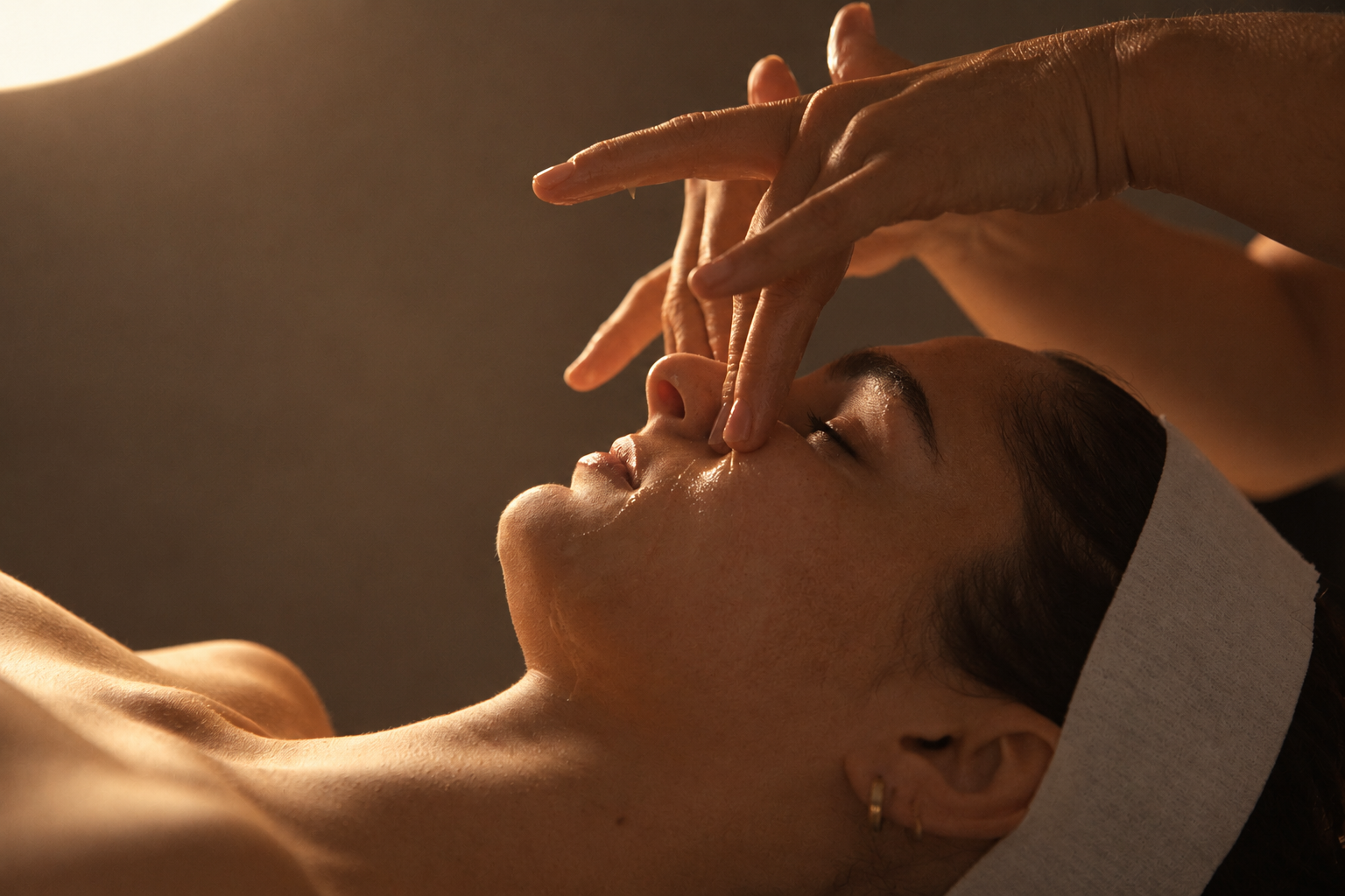 Hands-on facial massage at Great Face skin clinic in Ascot, Brisbane