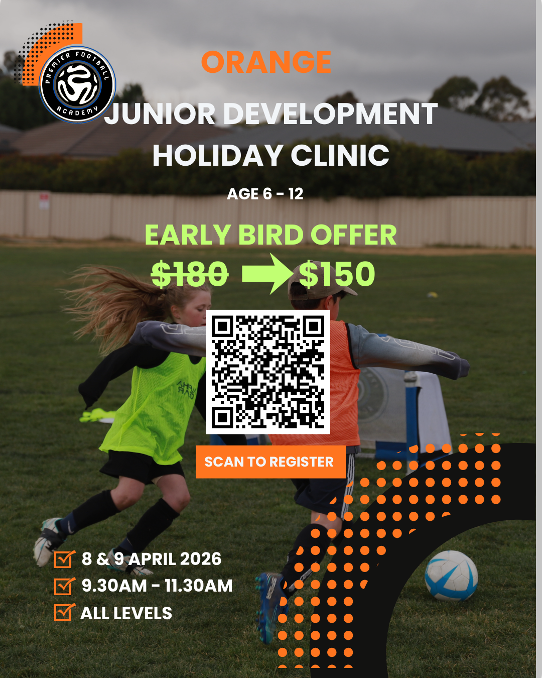 2026 - Junior Development Holiday Clinic - Orange