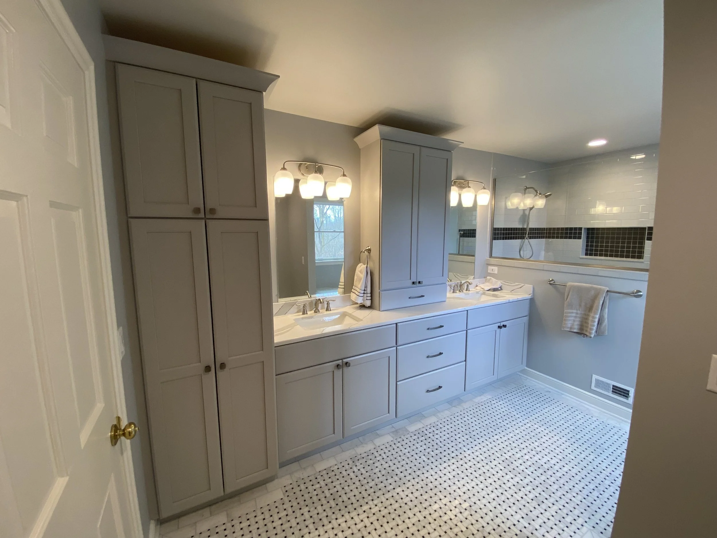 Demo, framing, cabinet install, and trim done for Mike Noorman Builders