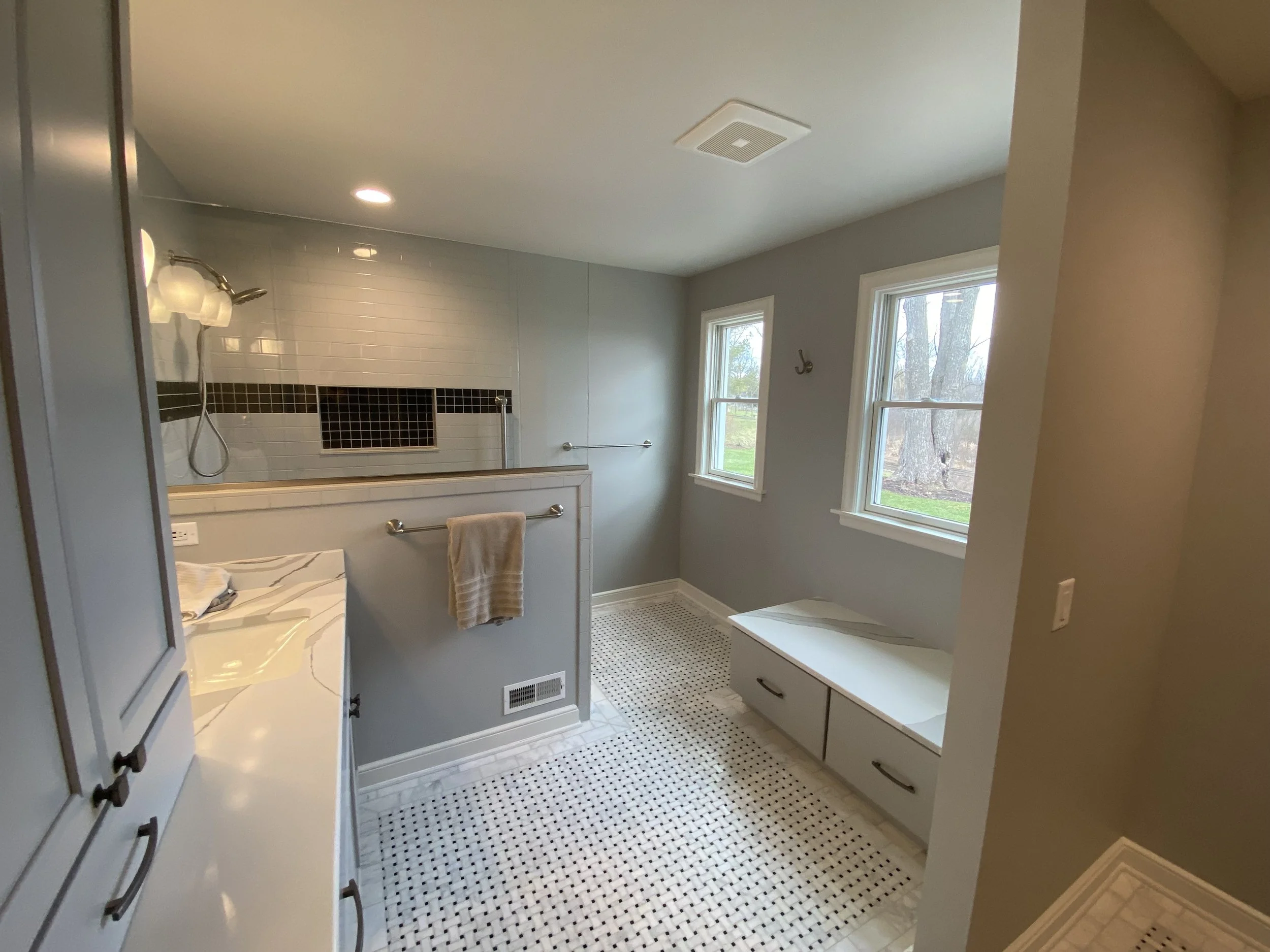 Demo, framing, cabinet install, and trim done for Mike Noorman Builders