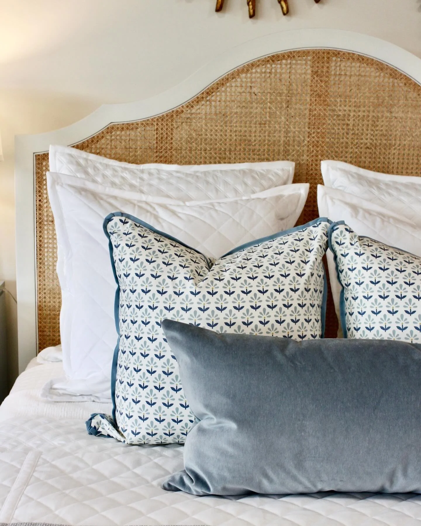 Elevate your bedroom with timeless elegance&mdash;visit us in-store to shop luxurious linens (we have tons of options!) from SFERRA and Ann Gish 😴