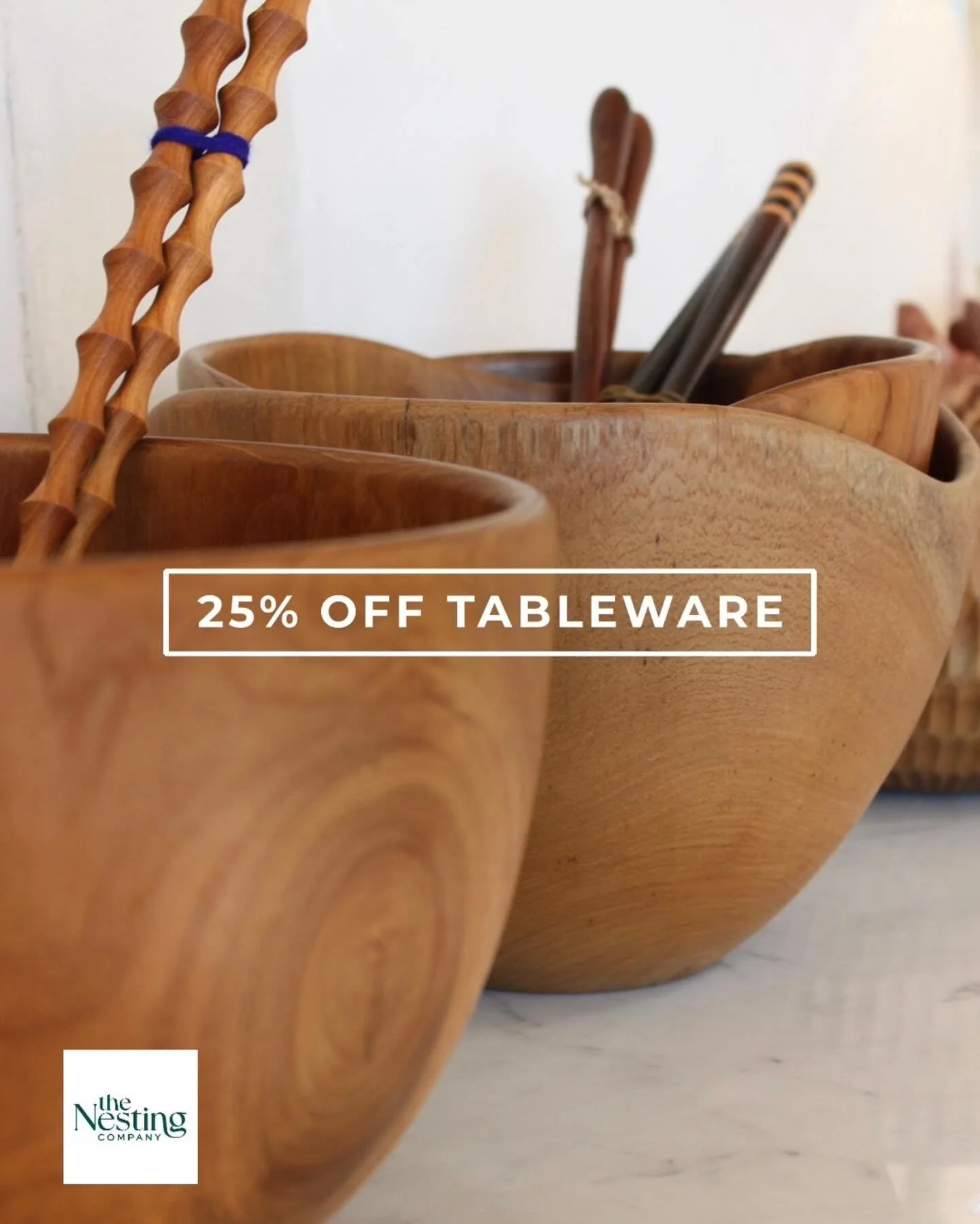 📣 Don’t Miss It: 25% off all tableware (and more!) next week (Mon–Fri)! 
✔️ Bahari
✔️ Misette 
✔️ Furbish
✔️ SFERRA 
✔️ Gray Malin
✔️ Polspotten