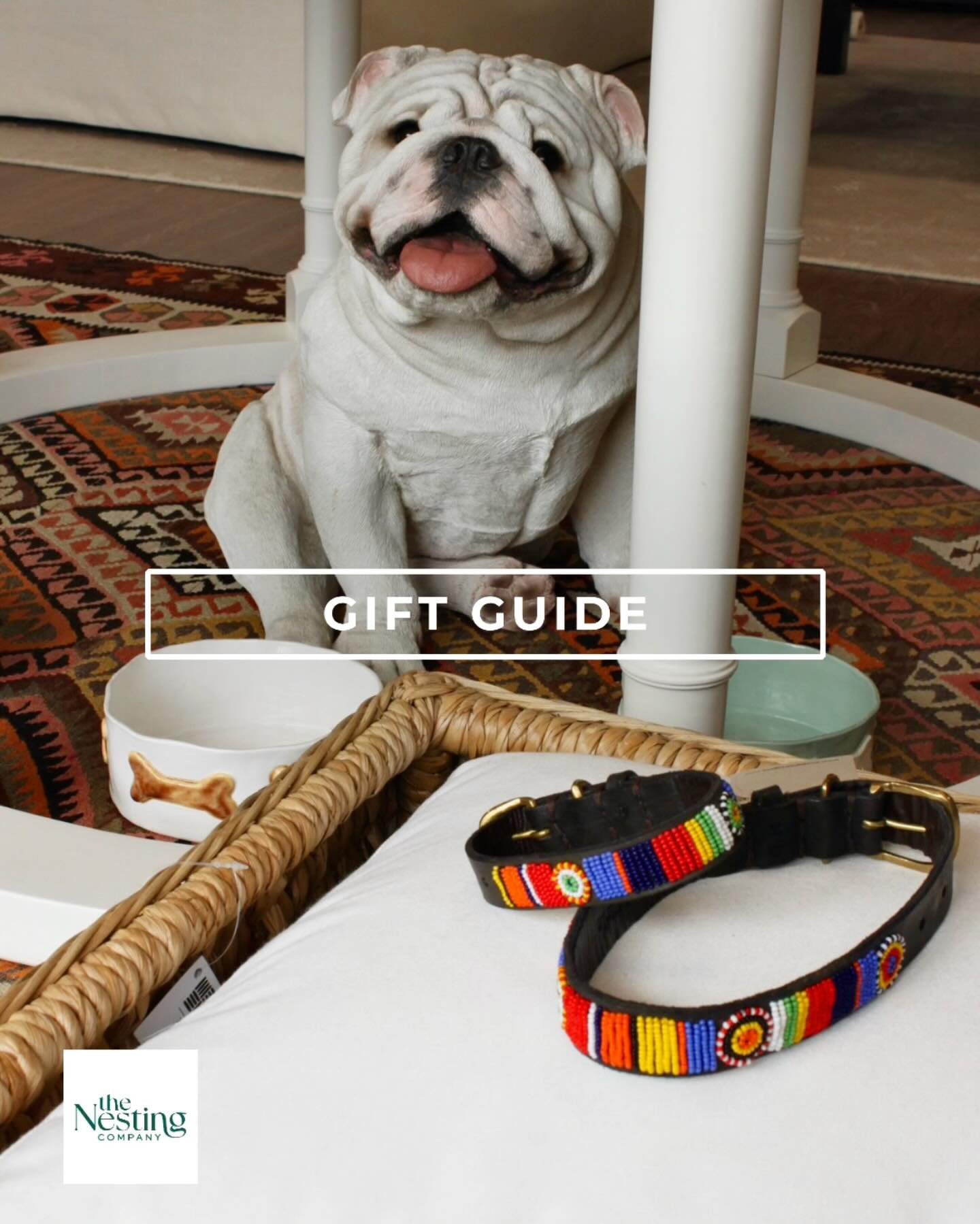 GIFT GUIDE: The cutest @shopglobalgirls collars and @libbierothschildsculpture bowls for the dog lover 🐶 

Shop these and more gifts in-store this week from 10-4.